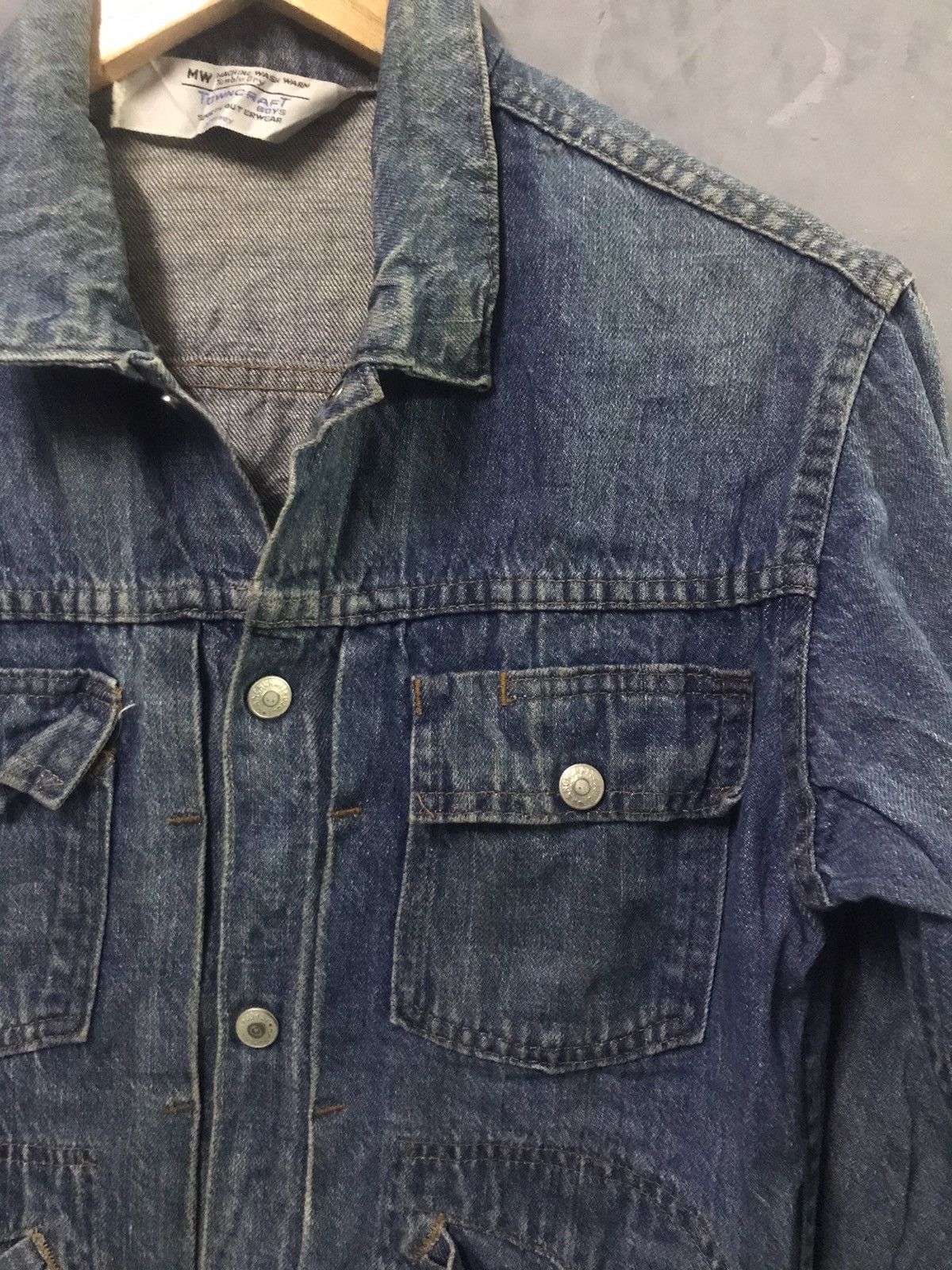 JCPenney 70s Vintage Selvedge Denim JC Penney Ranchcraft Jean Trucker Size S / US 4 / IT 40 - 3 Thumbnail