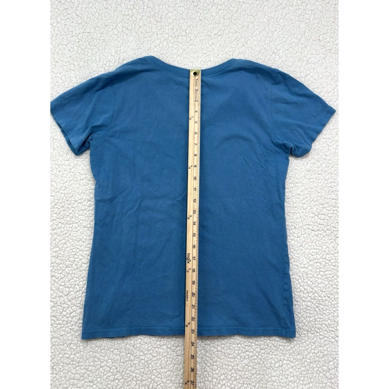 Life is Good Life is Good Shirt Womens Tee V-Neck Short Sleeve Blue M Classic Fit Size 32" / US 10 / IT 46 - 6 Thumbnail
