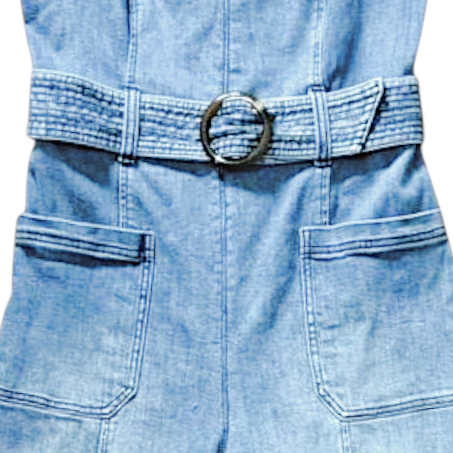 Anthropologie Anthropologie Blue Denim Jumper | Size 6 Size 28" / US 6 / IT 42 - 5 Thumbnail
