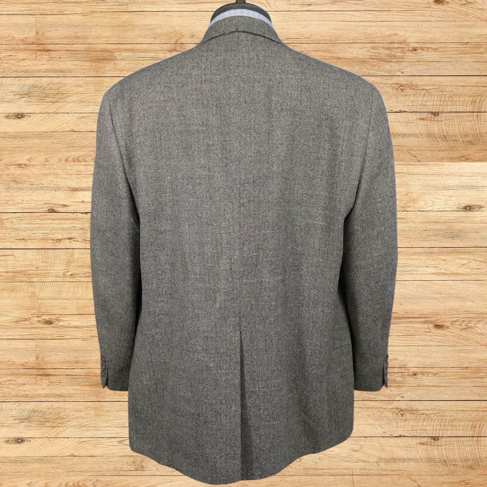 Brooks Brothers Vintage Brooks Brothers Men's 44R Herringbone Wool Blazer Size 44R - 4 Thumbnail