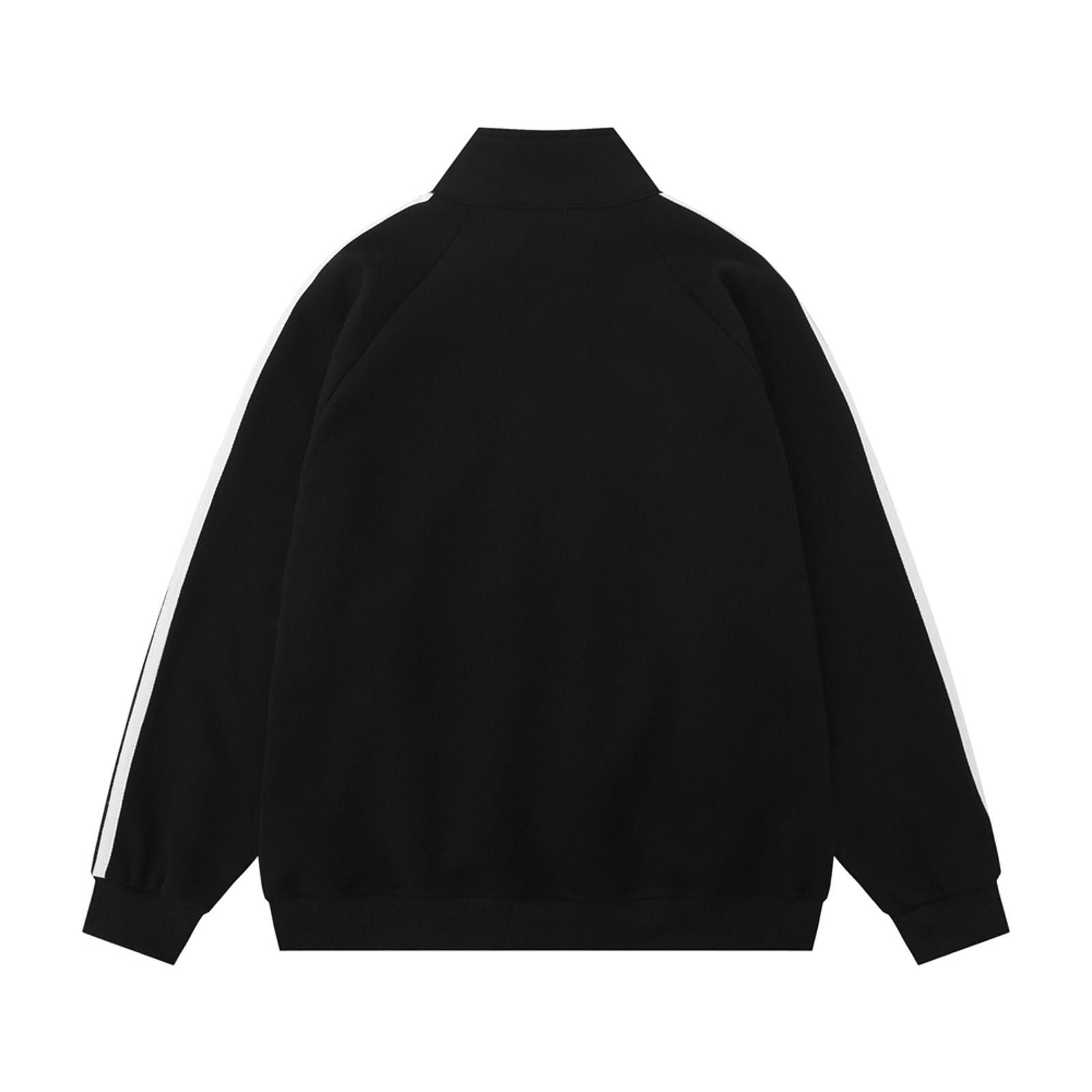 Vintage Black Half-Zip Sweatshirt Size US M / EU 48-50 / 2 - 2 Thumbnail