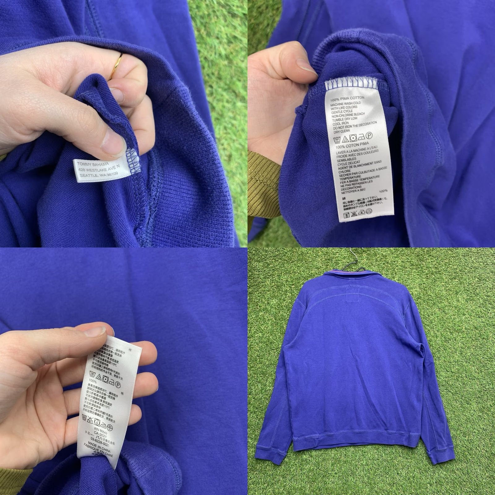 Tommy Bahama Tommy Bahama Sweatshirt Men’s Large 1/4 Quarter Zip Relax Fit Jacket Pima Cotton Blue Marlin Knit Cotton Front Zipper Brown Tags Embroidered Logo Logo Size US L / EU 52-54 / 3 - 9 Thumbnail