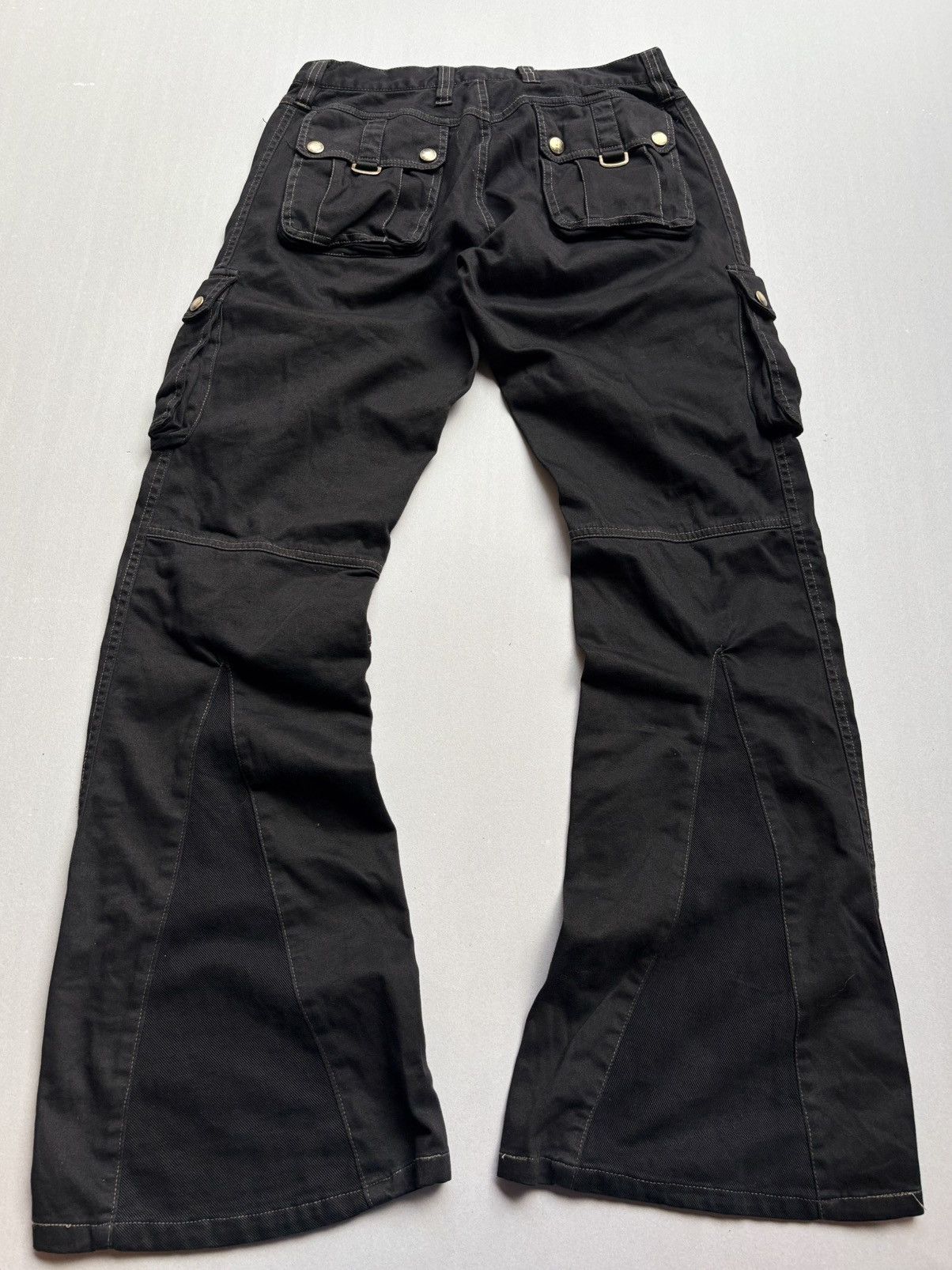 Japanese Brand MK KLEIN lace up flare cargo pants Size US 28 / EU 44 - 4 Thumbnail
