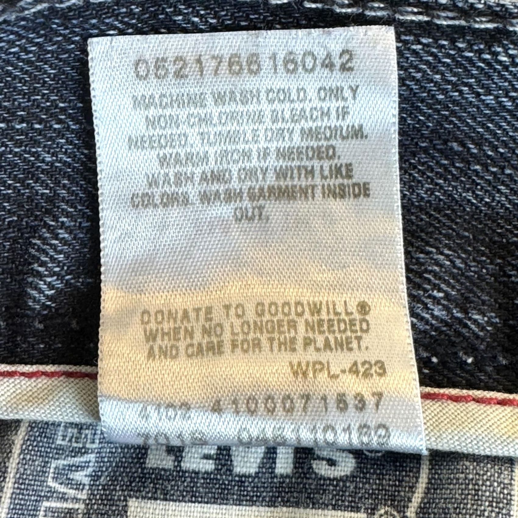 Levi's Levi's 511 Jeans Mens 34x30 Blue Skinny Fit Whiskered Denim Medium Wash Denim Zip Fly Button Closure 5-Pocket Pockets Mid Rise 10-12in Regular Size US 34 / EU 50 - 4 Thumbnail