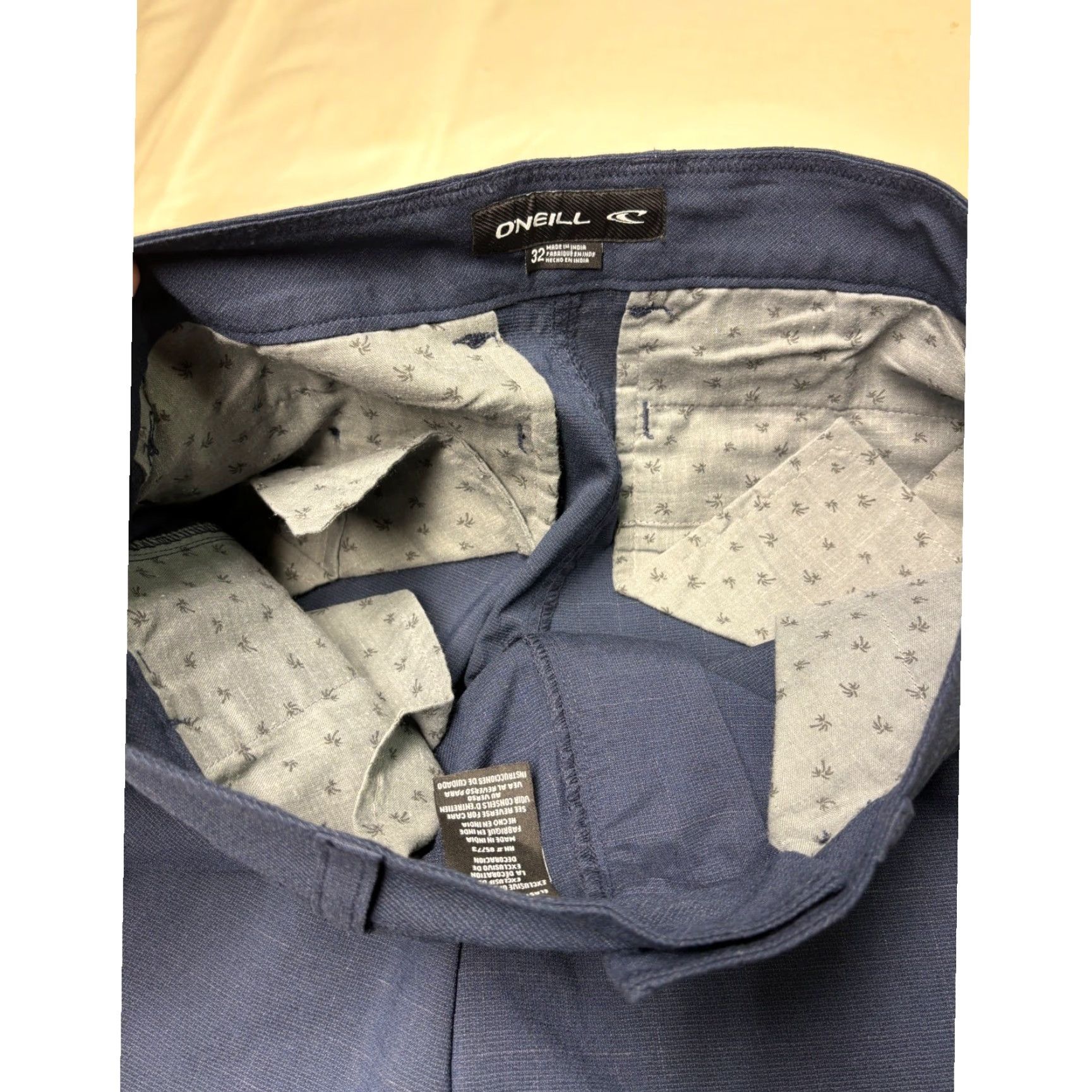 O'Neill O'Neill Men's Blue Plaid Hybrid Shorts - Casual, Travel, Beach, Size 32 Size US 32 / EU 48 - 5 Thumbnail