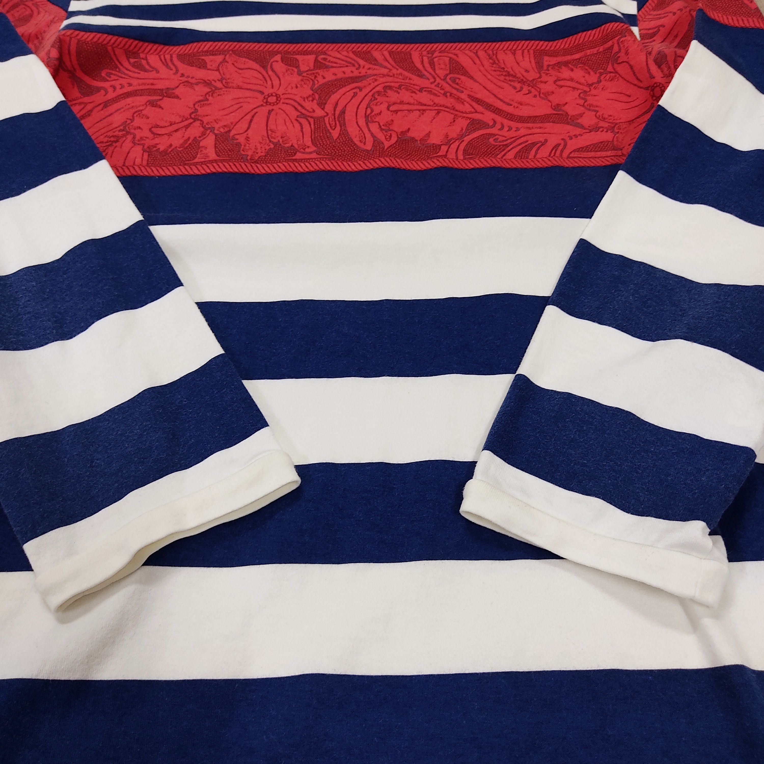 WHIZ LIMITED WHIZ LIMITED Floral Pattern Striped Long Sleeve T-shirt Size US M / EU 48-50 / 2 - 5 Thumbnail