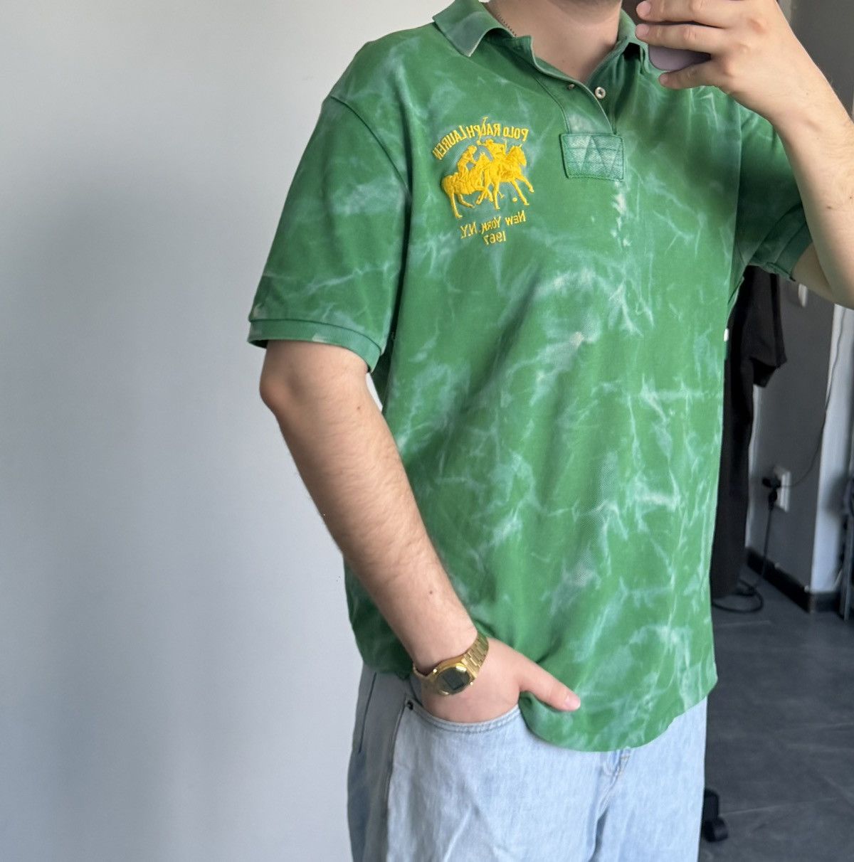 Vintage Polo Ralph Lauren big logo shirt tee Size US XL / EU 56 / 4 - 5 Thumbnail