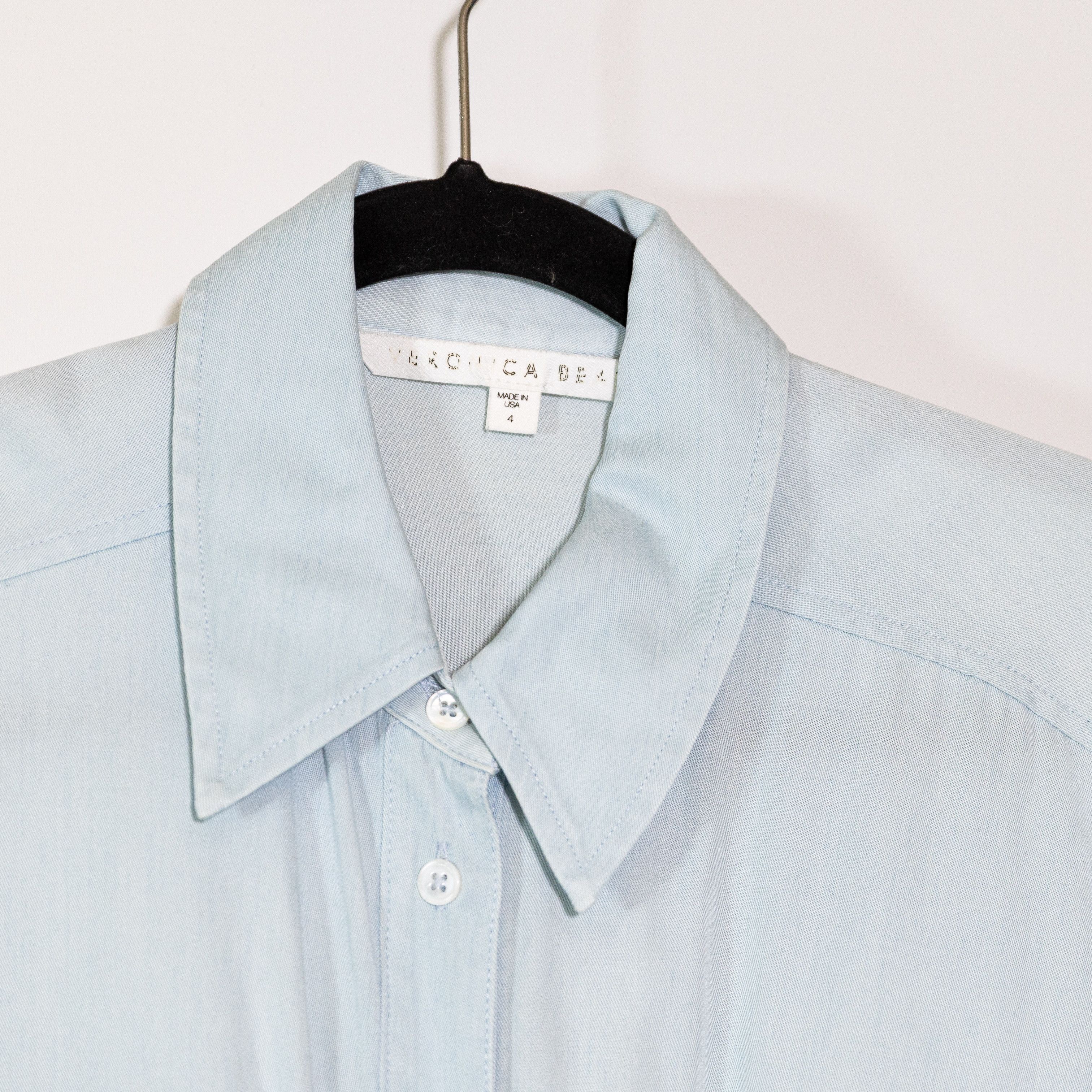 Veronica Beard Veronica Beard Sierra Ruched Chambray Size S / US 4 / IT 40 - 2 Thumbnail