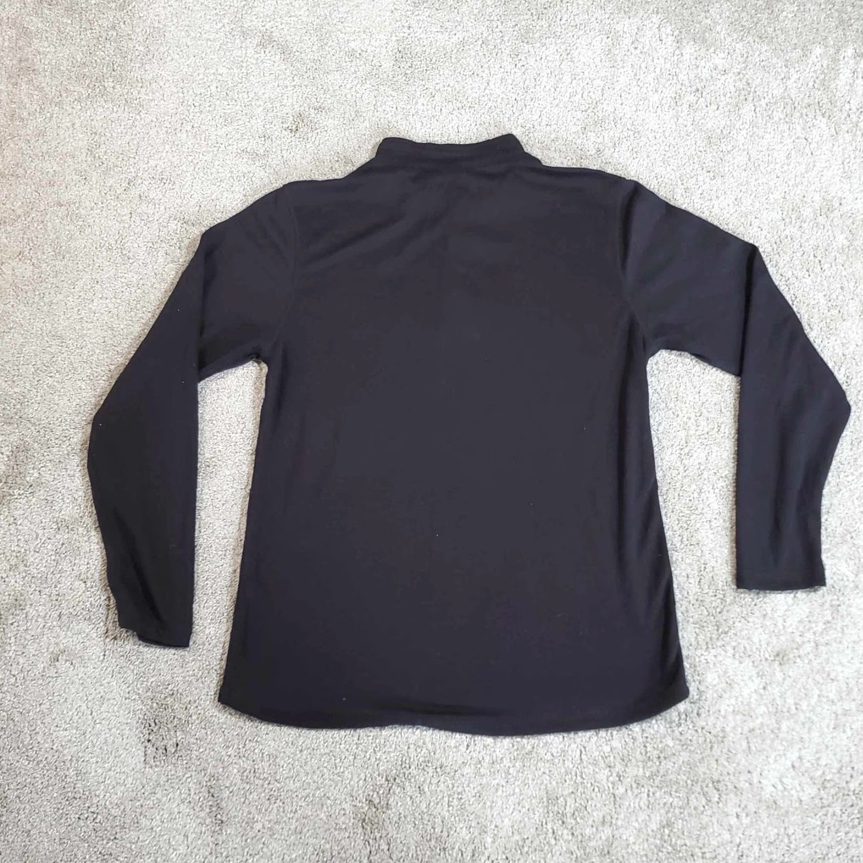 Layer 8 Omni Wool Quarter Zip Pullover Shirt Men XL Black Base Layer Long Sleeve Polyester Wool Size US XL / EU 56 / 4 - 5 Thumbnail