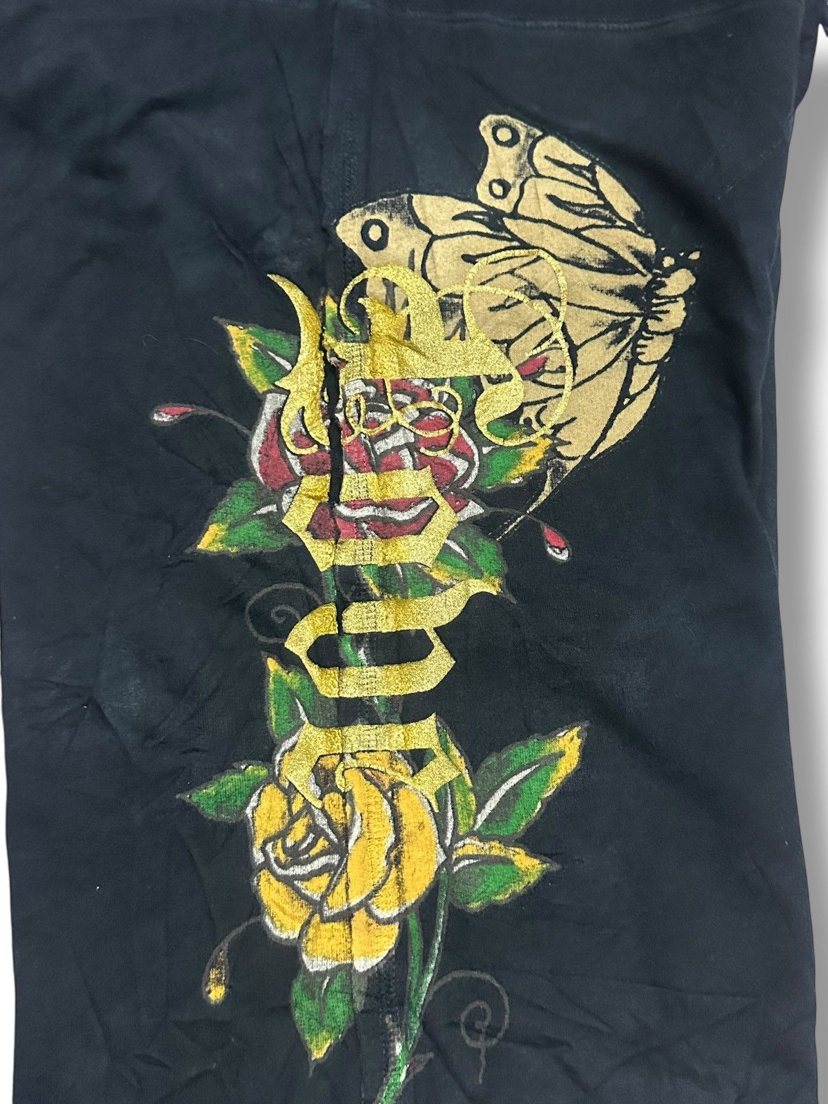 Ed Hardy Ed Hardy Vintage Shortpant Butterfly Embodied Faded Wash. Size US 30 / EU 46 - 3 Thumbnail