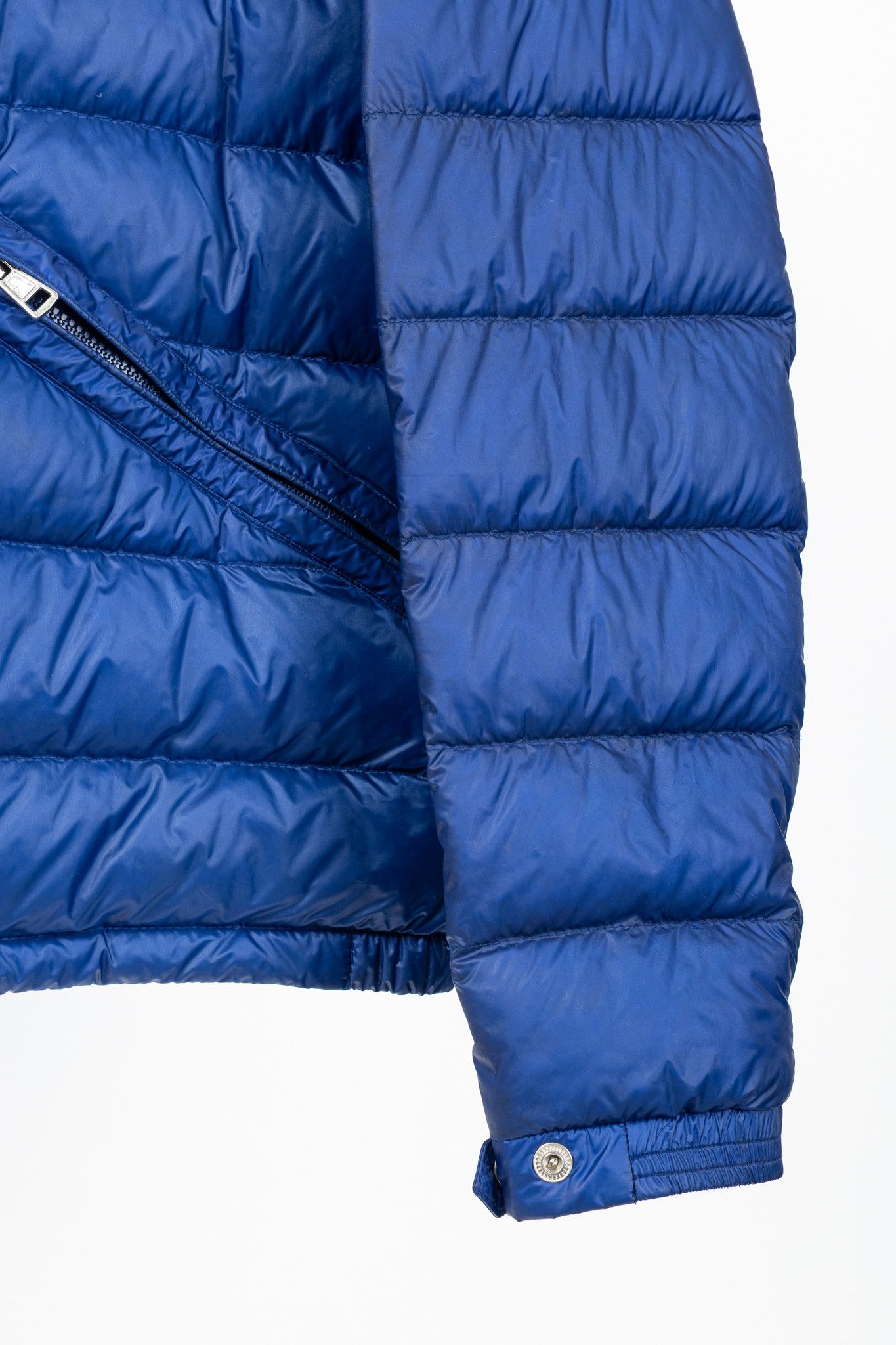 Moncler Moncler Longue Saison Agay Blue Quilted-Nylon Puffer Jacket Size US XL / EU 56 / 4 - 7 Thumbnail