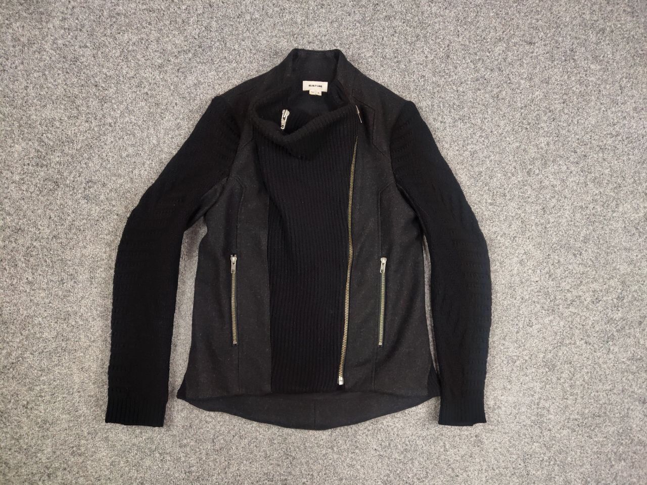 Helmut Lang Helmut Lang Asymmetric combined knit fabric Womens jacket Size S / US 4 / IT 40 - 12 Thumbnail