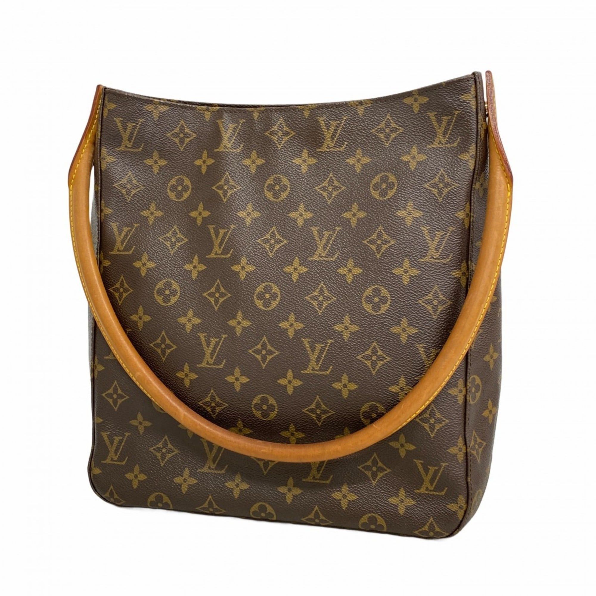 Louis Vuitton Monogram Looping Gm Shoulder Bag M51145 Brown Women's