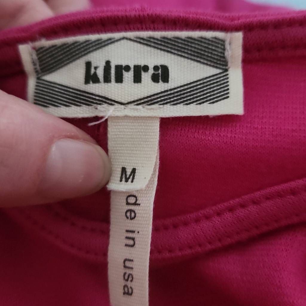 Kirra Kirra Women's Size Medium Pink Heart Cutout V-Neck Skater Dr Size M / US 6-8 / IT 42-44 - 5 Thumbnail