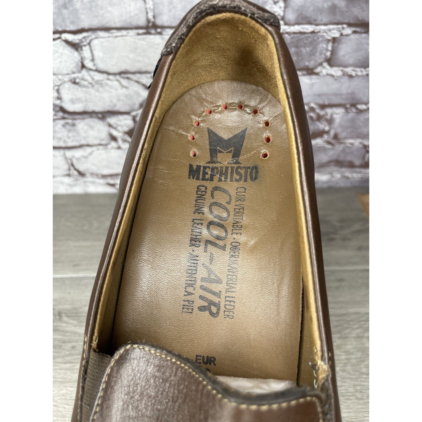 Mephisto Mephisto Loafers Men Sz 10.5 Brown Leather Slip On Moc Cool Size US 10.5 / EU 43-44 - 9 Thumbnail