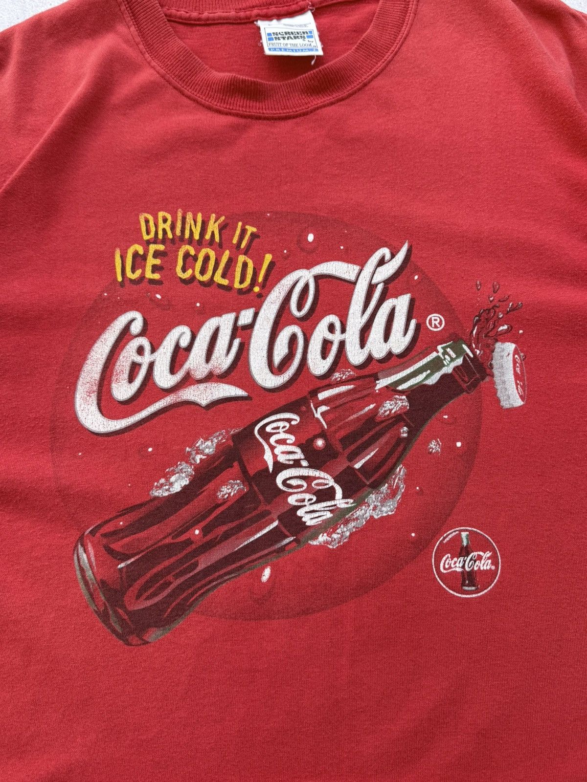 Coca Cola Vintage 90s Coca Cola Graphic T-Shirt Size US L / EU 52-54 / 3 - 3 Thumbnail