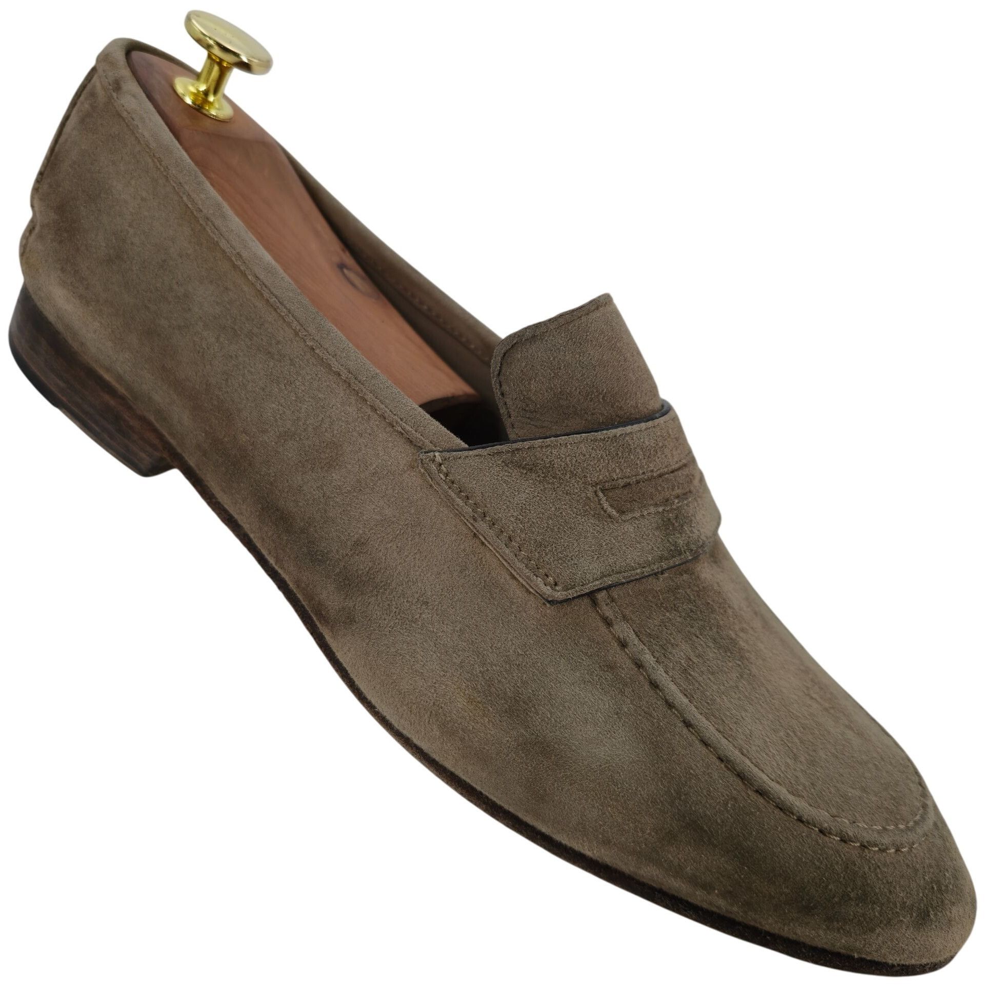 Andrea Ventura Firenze Mens 8.5D Tan Soft Suede Dress Shoes