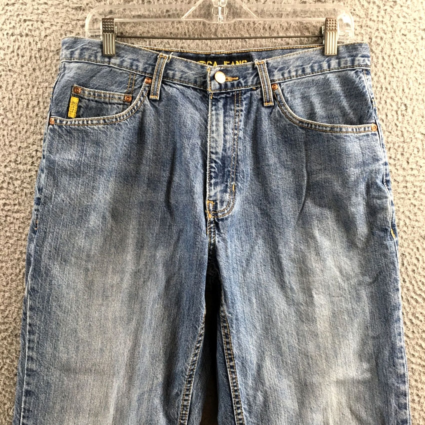 Nautica Nautica Cropped Jeans Mens 32x30 Blue Denim Cotton Mid Rise Zip Fly 5 Pockets Size US 32 / EU 48 - 2 Thumbnail