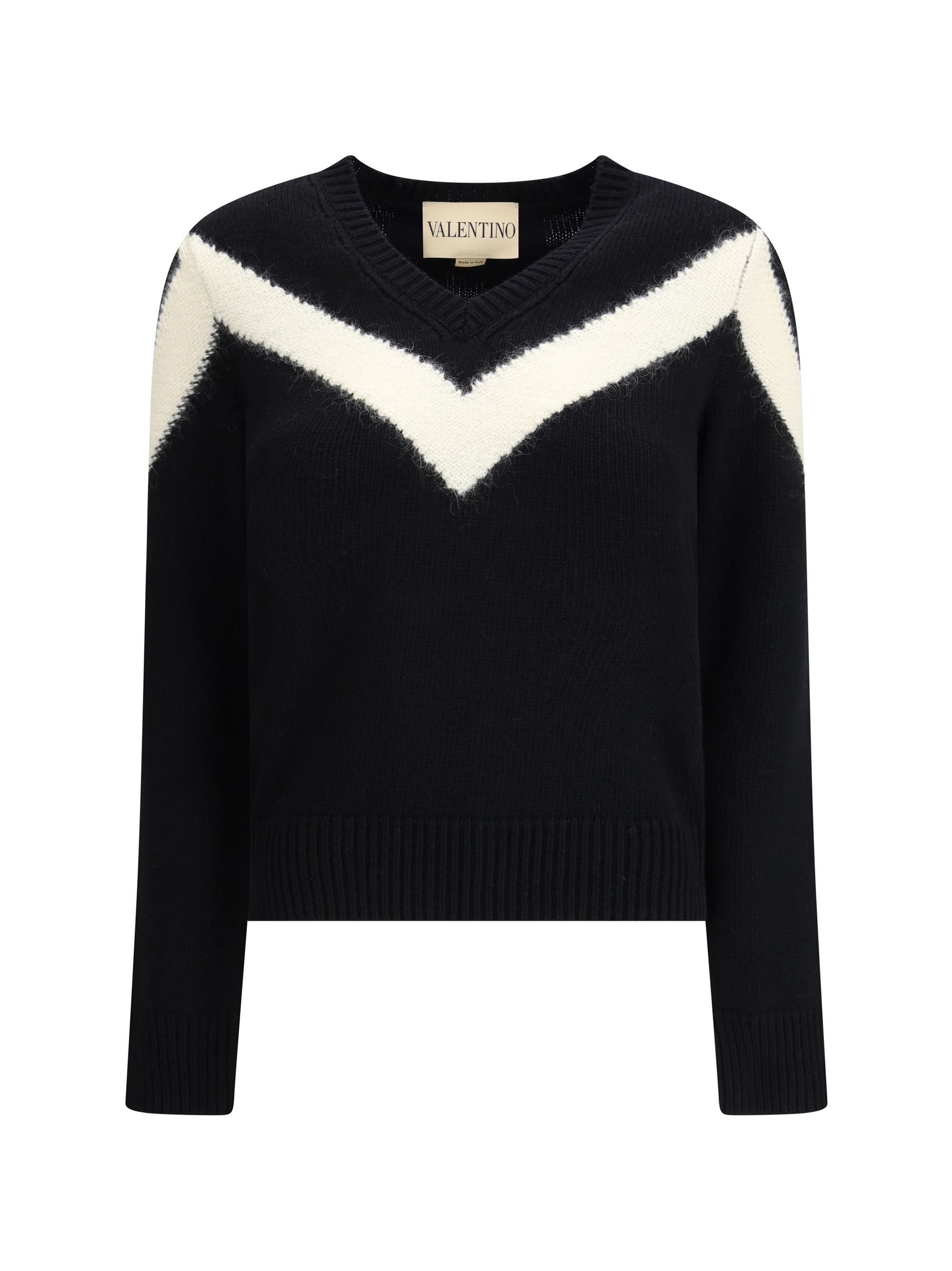 Wool Sweater with a bow at the back