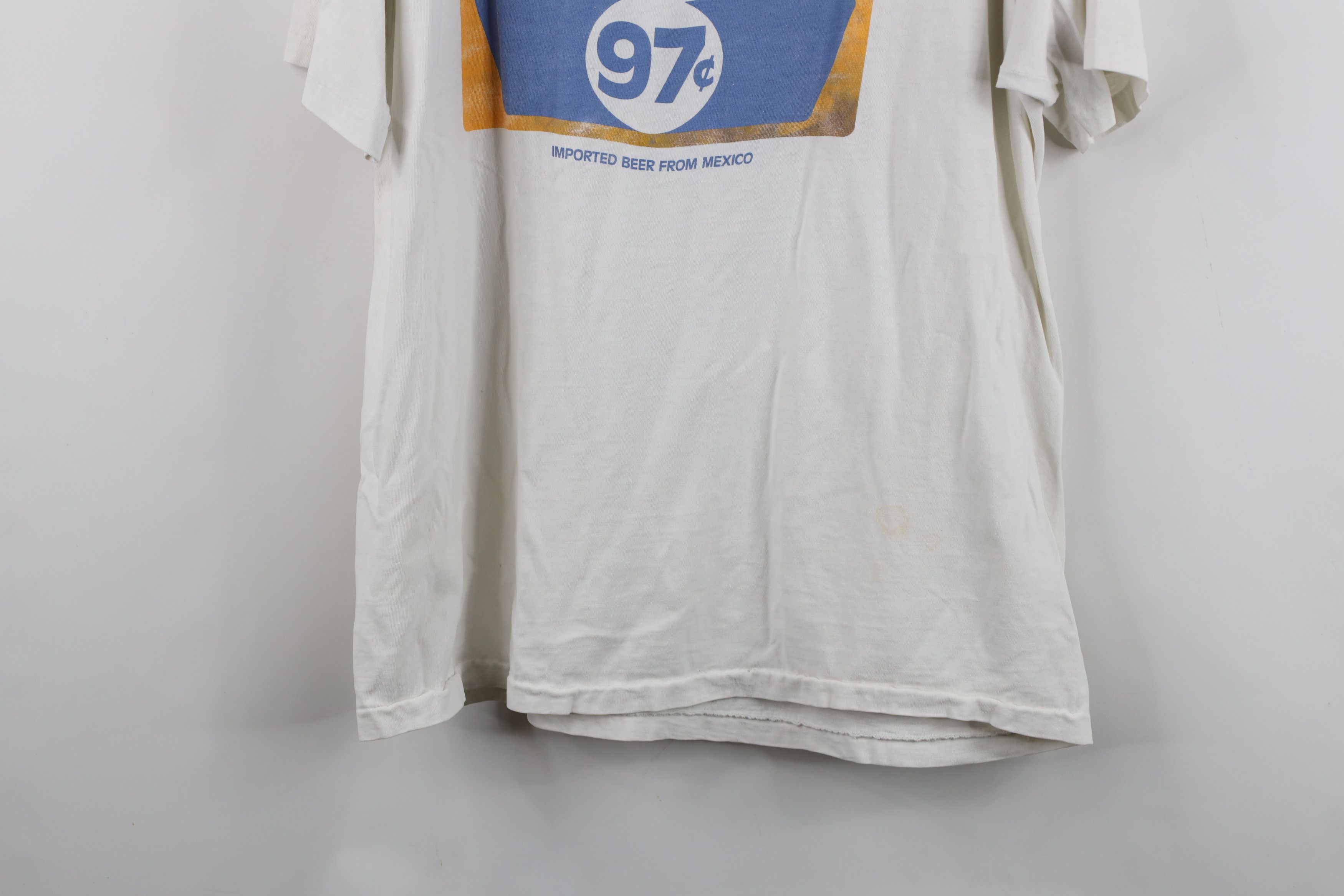 Vintage Vintage 80s Corona Extra Beer Beach Cult T-Shirt White USA Size US XL / EU 56 / 4 - 16 Thumbnail