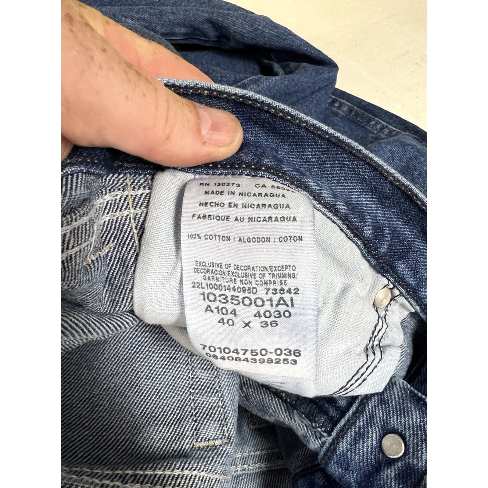 Wrangler Wrangler Jeans Denim 40x36 Men Grey Indigo Relaxed Straight Lined 35001 Rugged Wear 40 Regular Inseam 36 Straight Brand: Wrangler Size US 40 / EU 56 - 6 Thumbnail