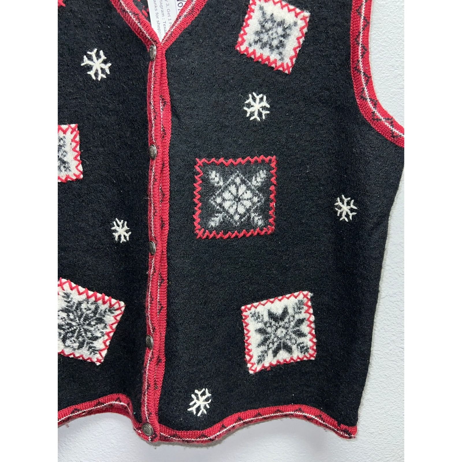 Woolrich Woolen Mills Vintage Womens Woolrich Wool Vest Winter Christmas VTG L Size L / US 10 / IT 46 - 5 Thumbnail