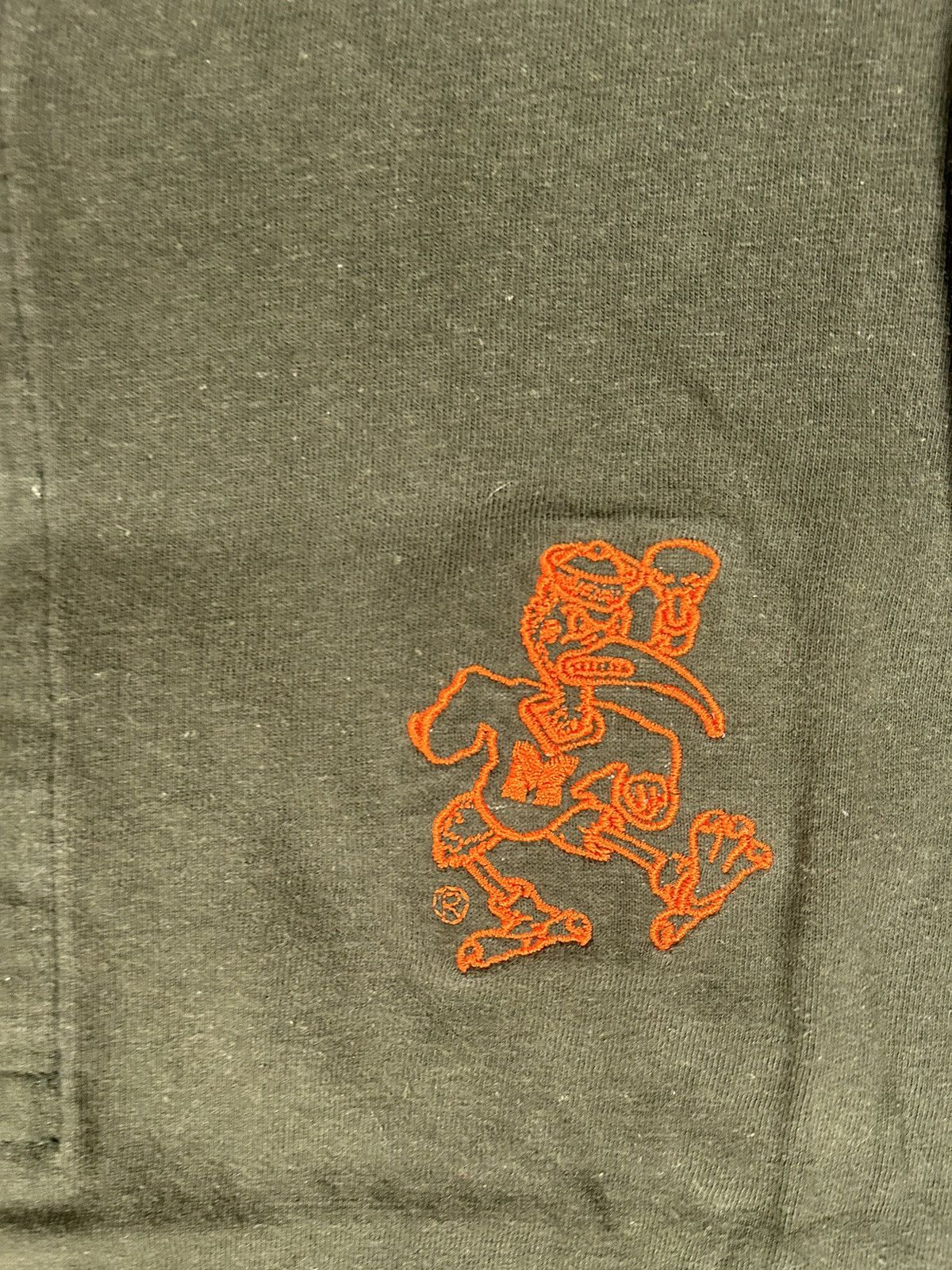 Vintage Crazy Vintage 90s Green University of Miami Longsleeve Shirt Size US L / EU 52-54 / 3 - 2 Thumbnail