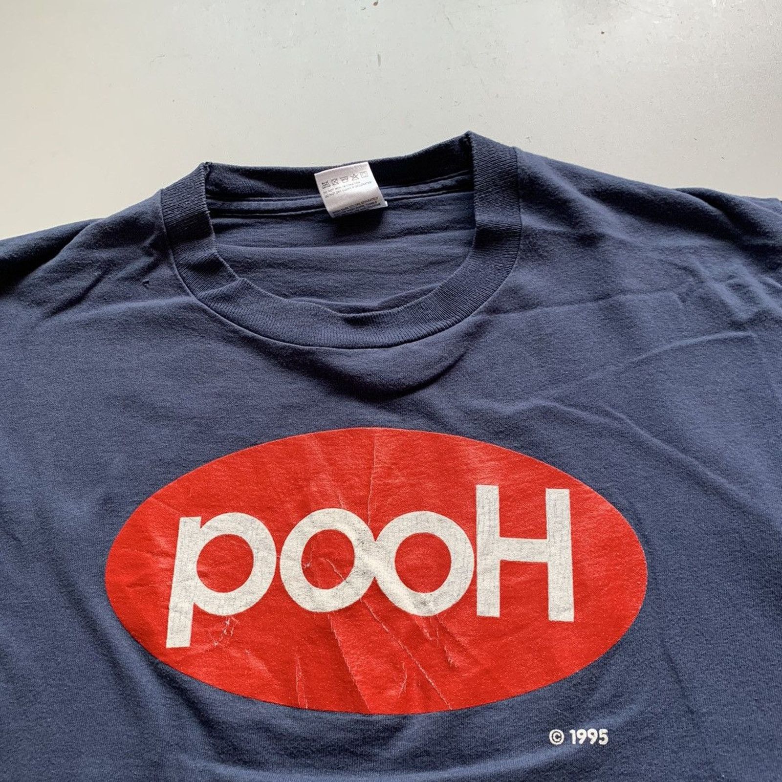 Fruit Of The Loom × Vintage Vintage 90s Fruit Of The Loom T Shirt Large pooH Checkmate? Size US L / EU 52-54 / 3 - 2 Thumbnail