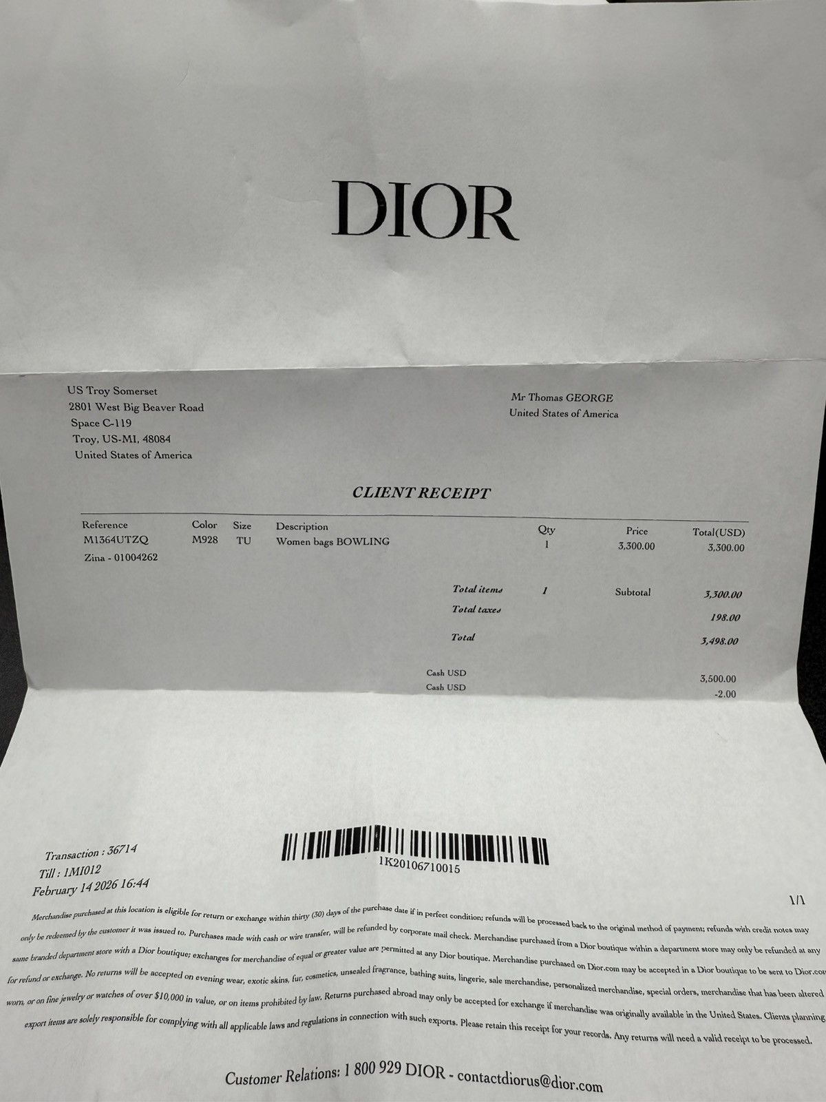 Dior Dior Oblique Groove 20 Bag M1364UTZQ M928 Size ONE SIZE - 21 Thumbnail