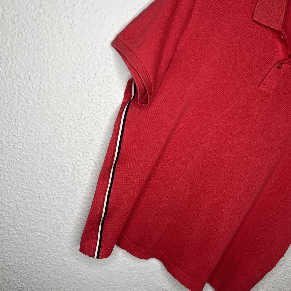 Moncler Moncler Polo Maglia Manica Corta Shirt Tshirt Tee Red Logo Size US M / EU 48-50 / 2 - 2 Thumbnail
