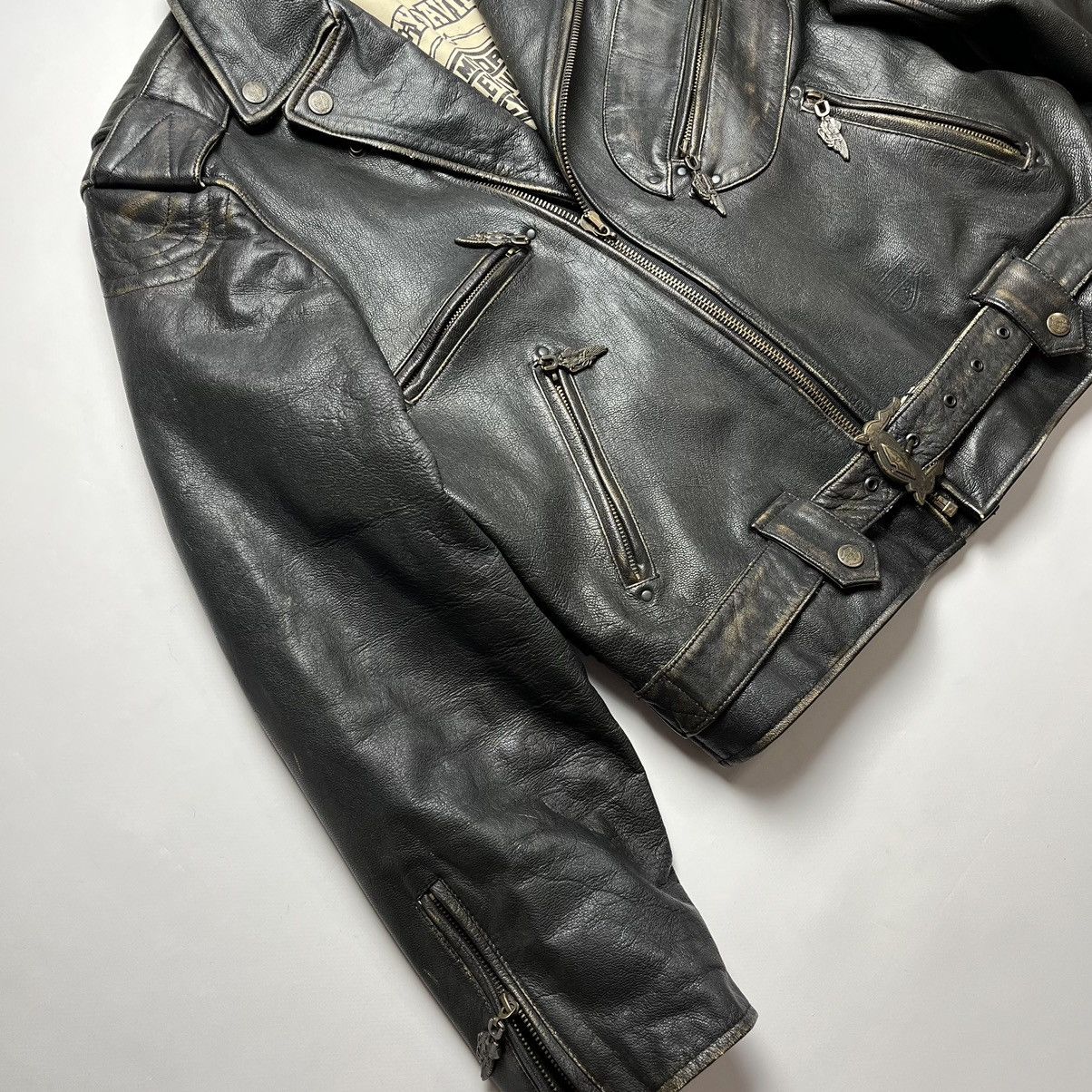 Harley Davidson Harley Davidson Motorcycles Leather Jacket Size US XL / EU 56 / 4 - 4 Thumbnail