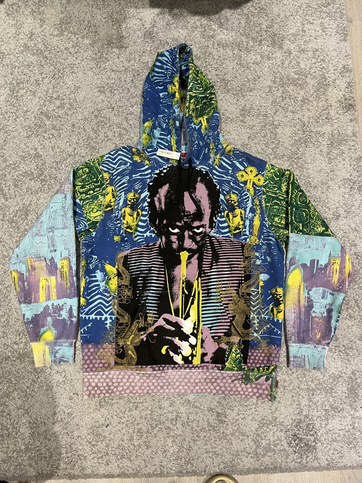 Supreme Supreme Miles Davis Hoodie Sweatshirt Blue Size US L / EU 52-54 / 3 - 1 Thumbnail