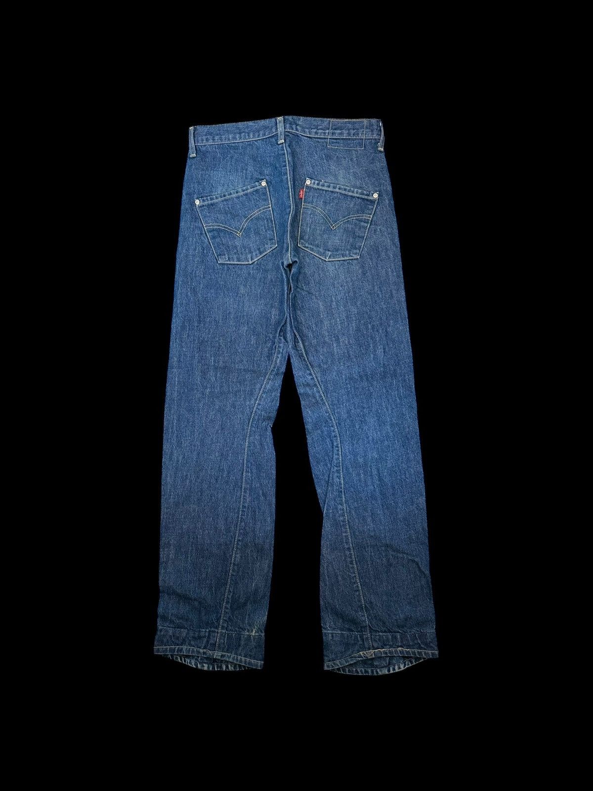 Levi's Levi’s Engineered Navy Baggy Flared Twisted Denim Jeans Y2K Size US 30 / EU 46 - 1 Thumbnail
