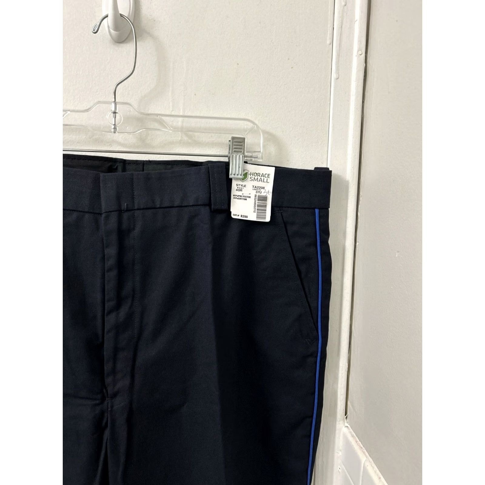 Vintage VINTAGE Horace Small Work Pants Mens 40x31 Navy Blue Polyester Cotton Uniform NWT Navy Mens Pants 40x31 Blue NWT Size US 40 / EU 56 - 4 Thumbnail