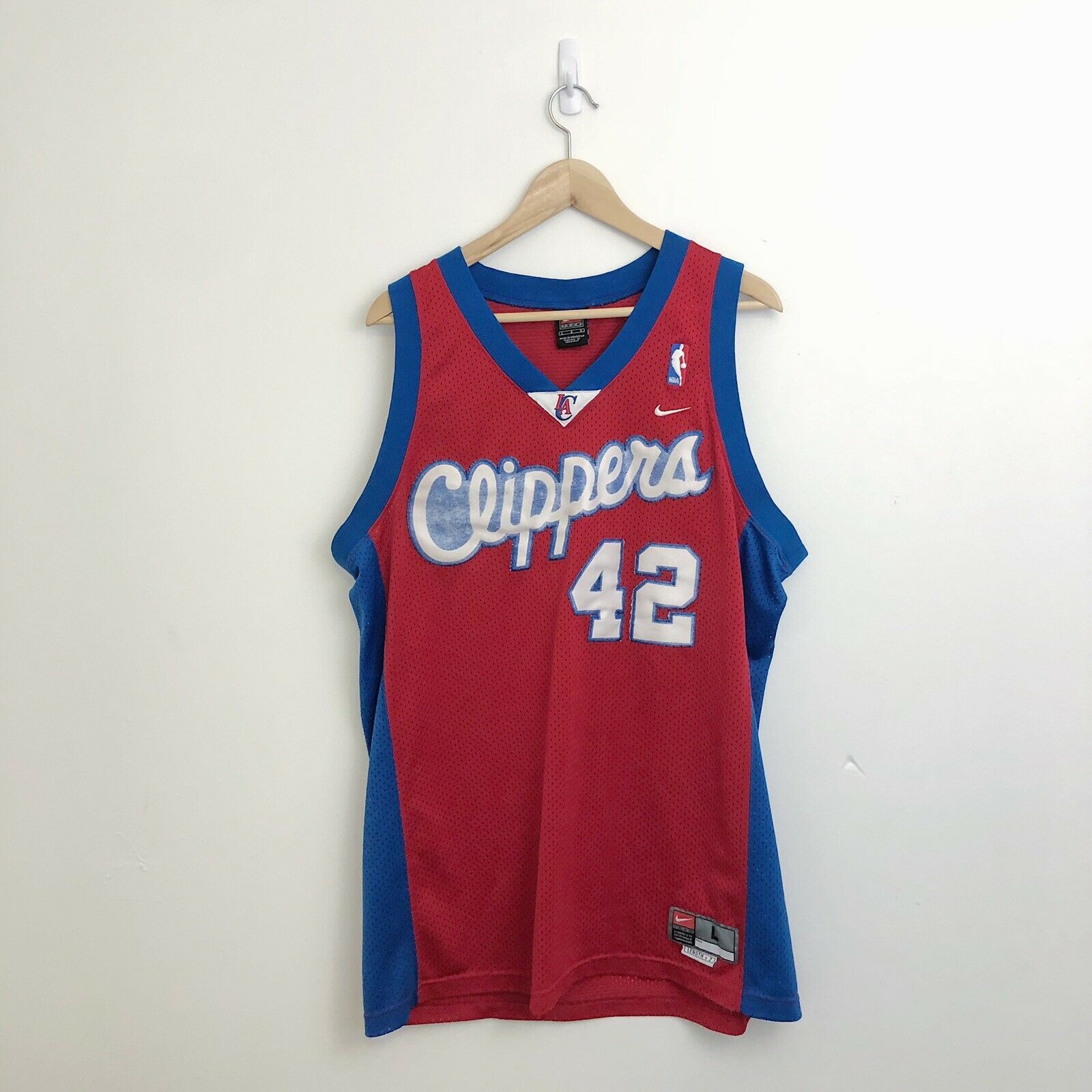 Nike 2000s Elton Brand #42 LA Clippers Swingman Nike Jersey Size US L / EU 52-54 / 3 - 3 Thumbnail