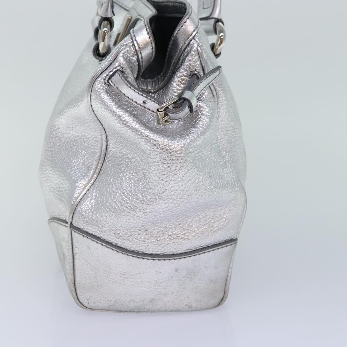 Celine CELINE Tote Bag Leather Silver Size ONE SIZE - 5 Thumbnail