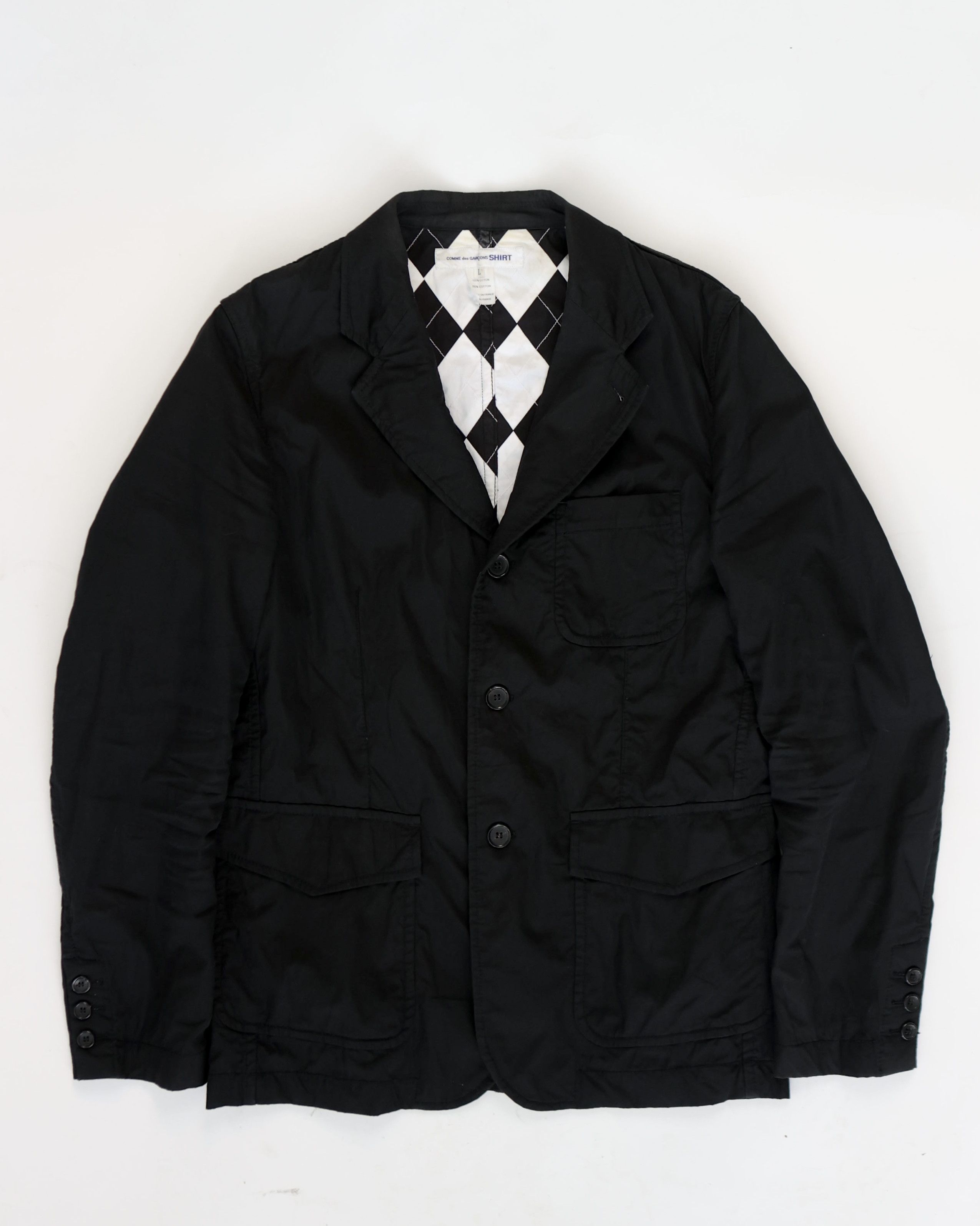 Comme des Garcons SHIRT Comme des Garçons SHIRT wrinkled effect blazer Size 50L - 1 Thumbnail