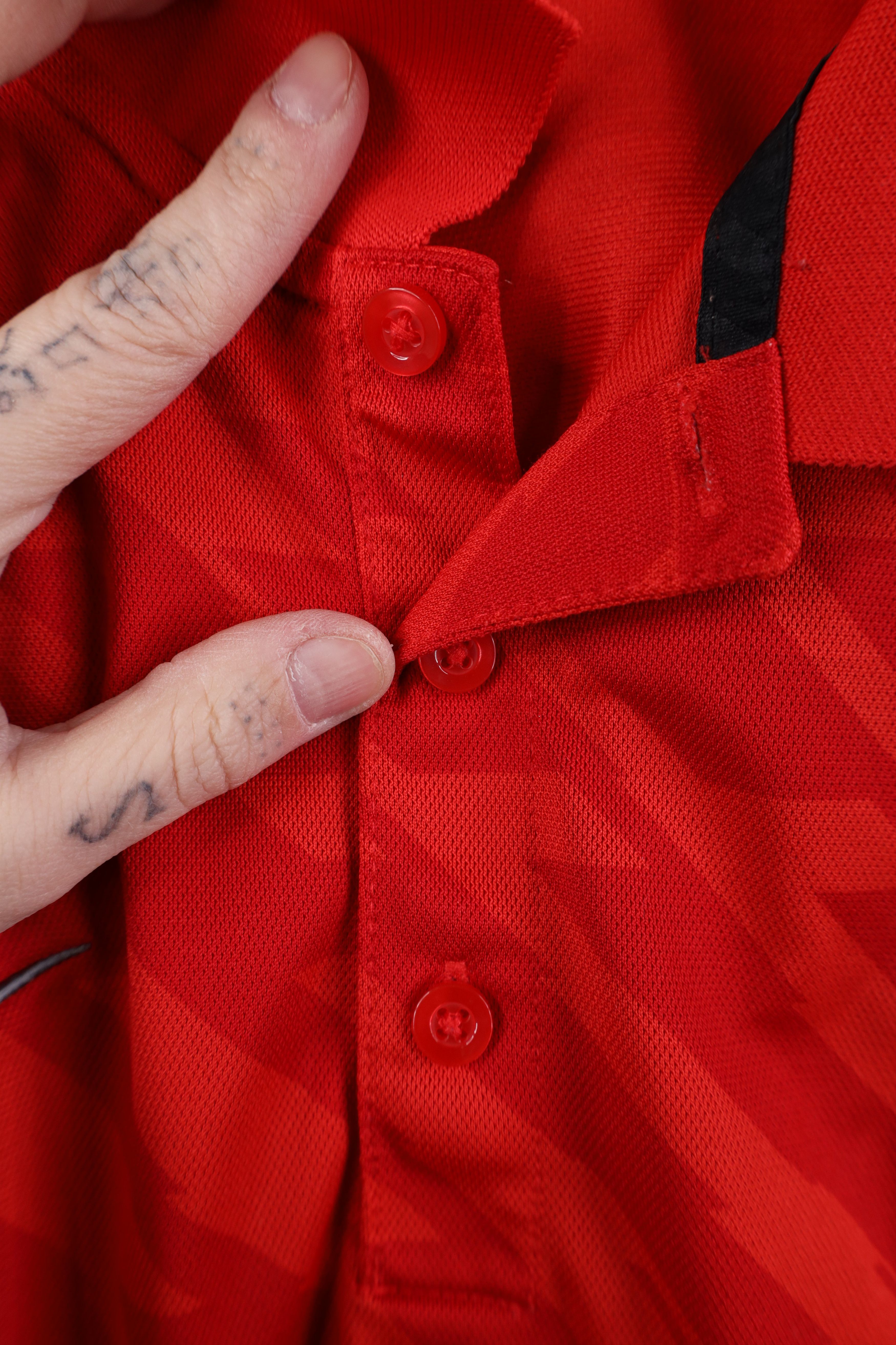 Nike Nike Ohio State University Football Knit Golf Polo Shirt Red Size US XL / EU 56 / 4 - 6 Thumbnail