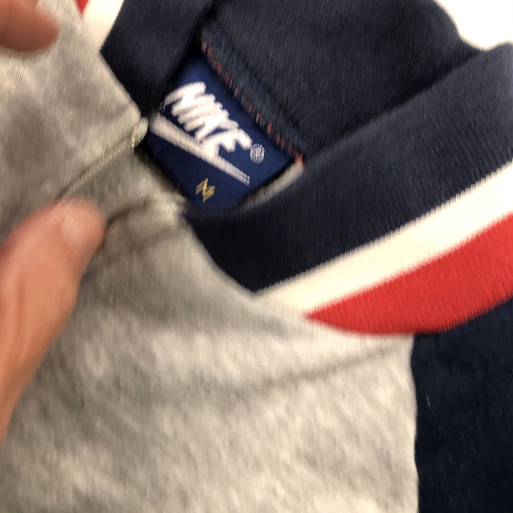 Nike VINTAGE Nike Blue Tag Quarter Zip Jacket Men’s Medium Blue, Red, White, Gray Embroidered Logo Zip Jacket 80s Theme Men’s Jacket Size US M / EU 48-50 / 2 - 6 Thumbnail