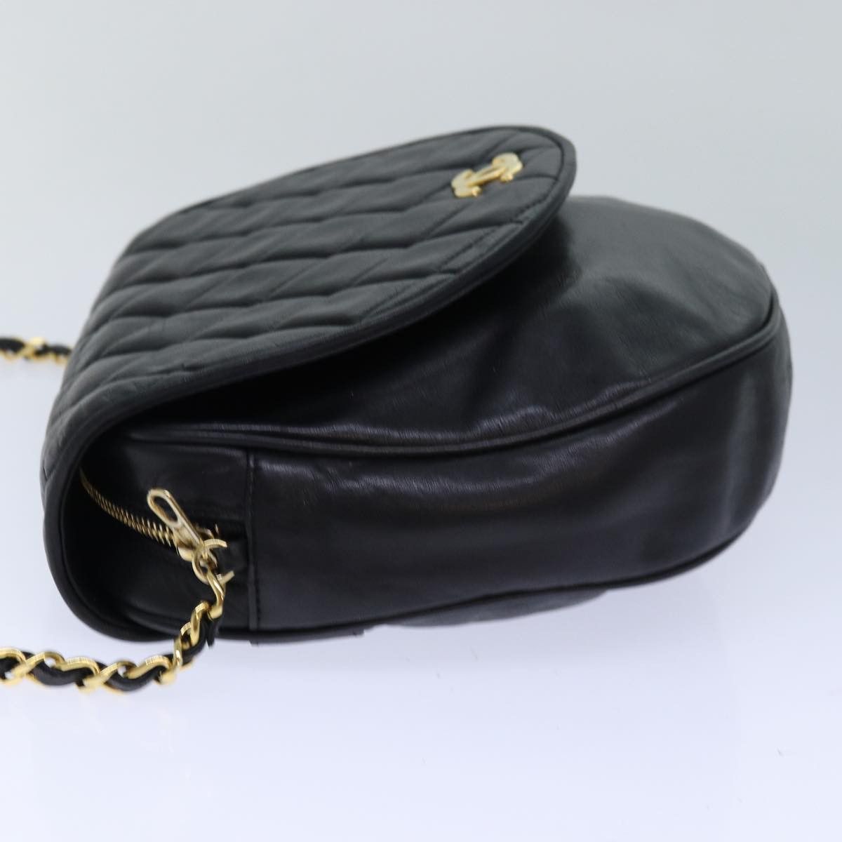 Chanel CHANEL Matelasse Chain Shoulder Bag Lamb Skin Black CC Size ONE SIZE - 3 Thumbnail