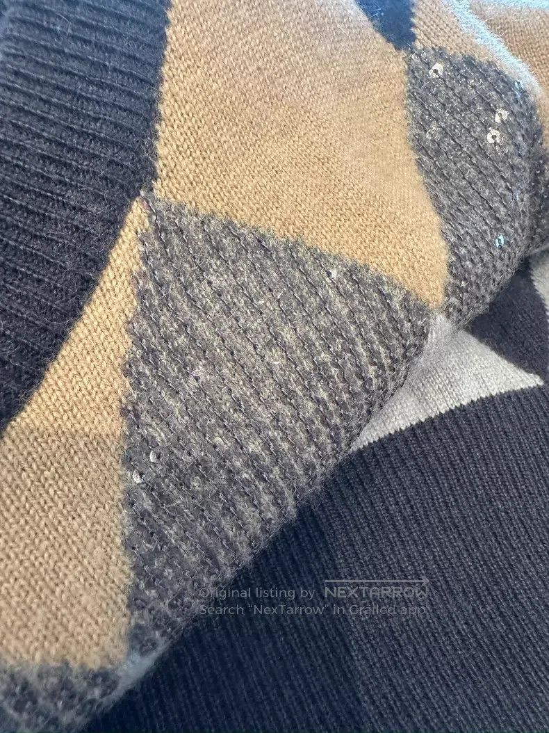 Brunello Cucinelli Brunello Cucinelli Sequined Sweater, Autumn and Winter Lon Size M / US 6-8 / IT 42-44 - 6 Thumbnail