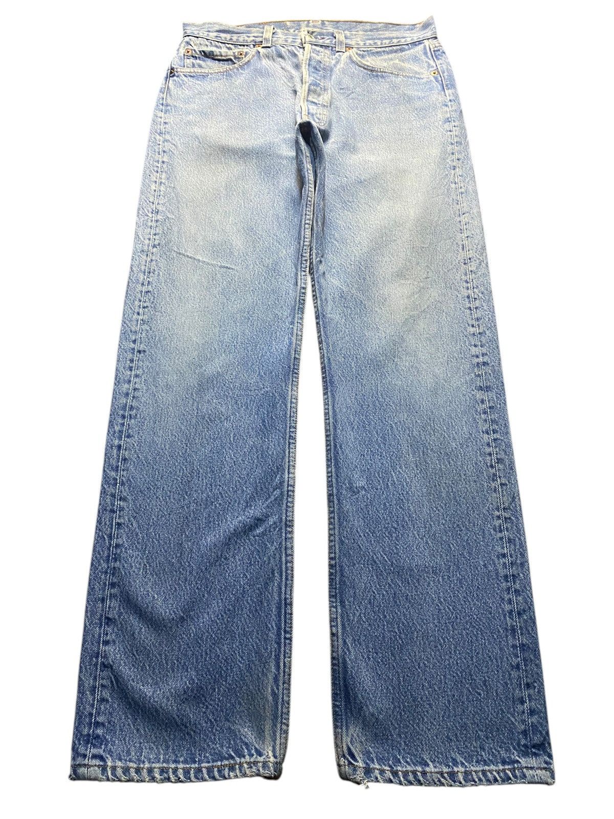 Levi's Vintage Levis 501 80’s Blue Wash Loose Jeans Size US 30 / EU 46 - 1 Thumbnail