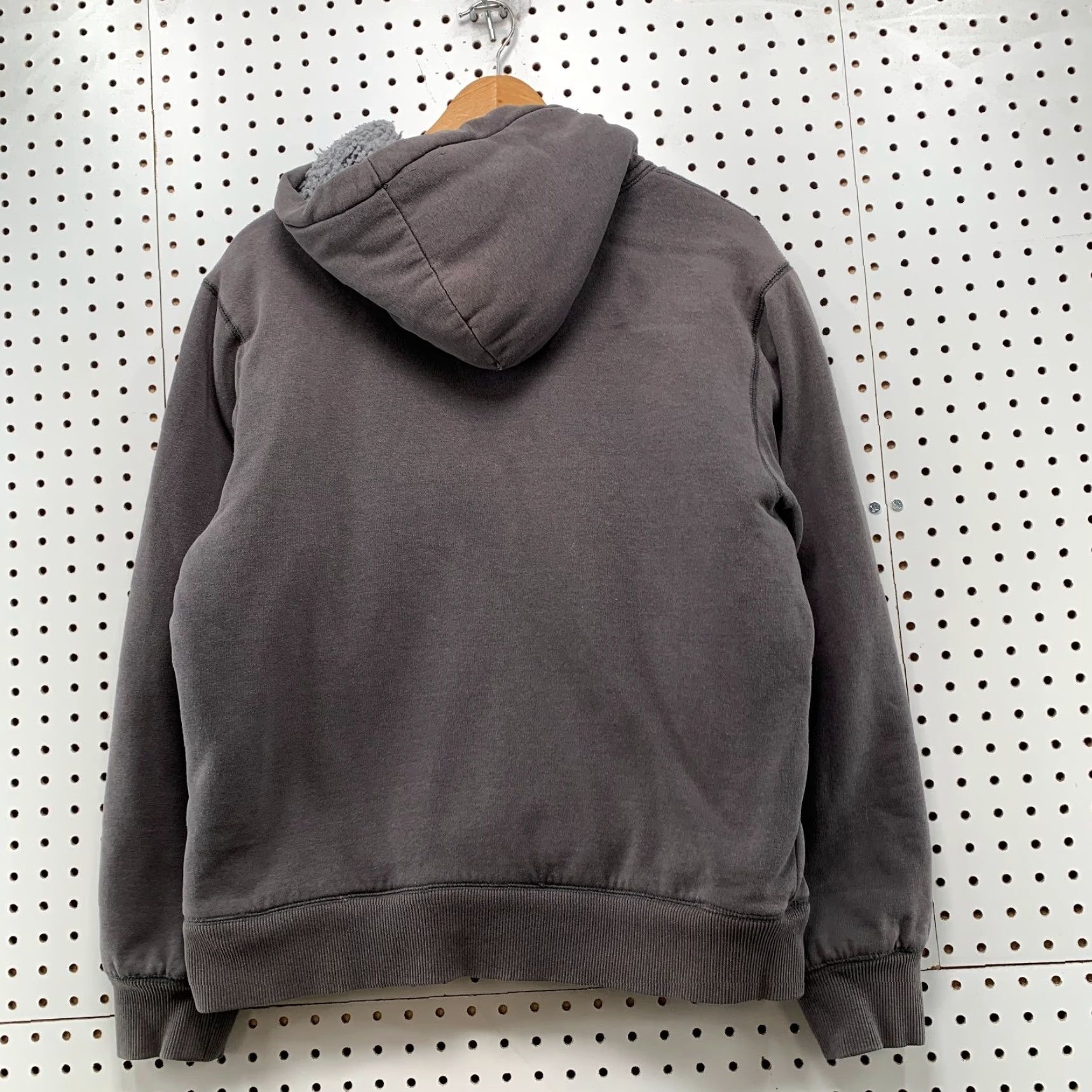 Vintage VINTAGE BC Ethic Hoodie Sweatshirt Mens M Gray Lined Sherpa Y2K Skate Heavy Size US M / EU 48-50 / 2 - 2 Thumbnail