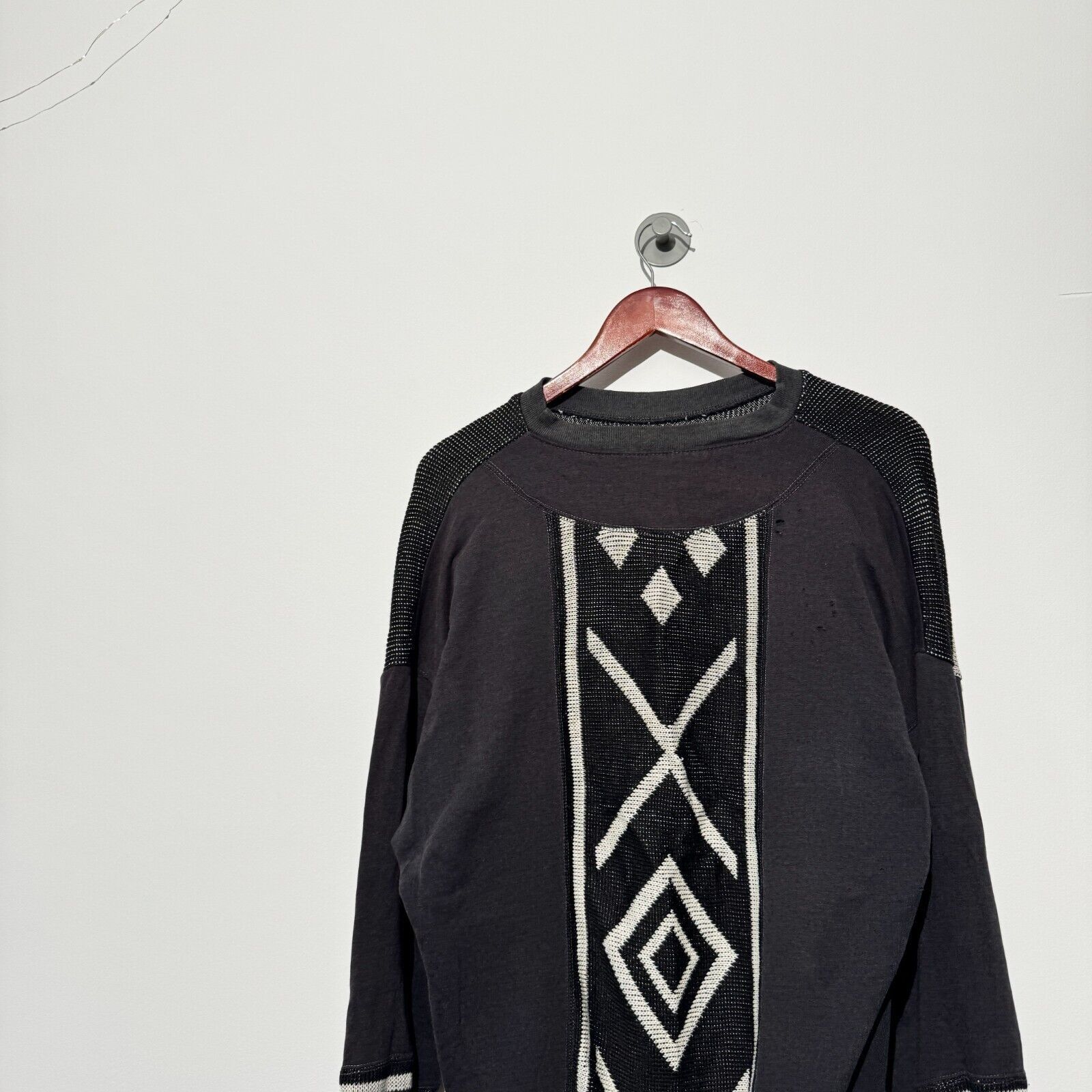 Vintage Vintage Unisex Black Acrylic Sweater Size M Regular Fit Size US M / EU 48-50 / 2 - 5 Thumbnail