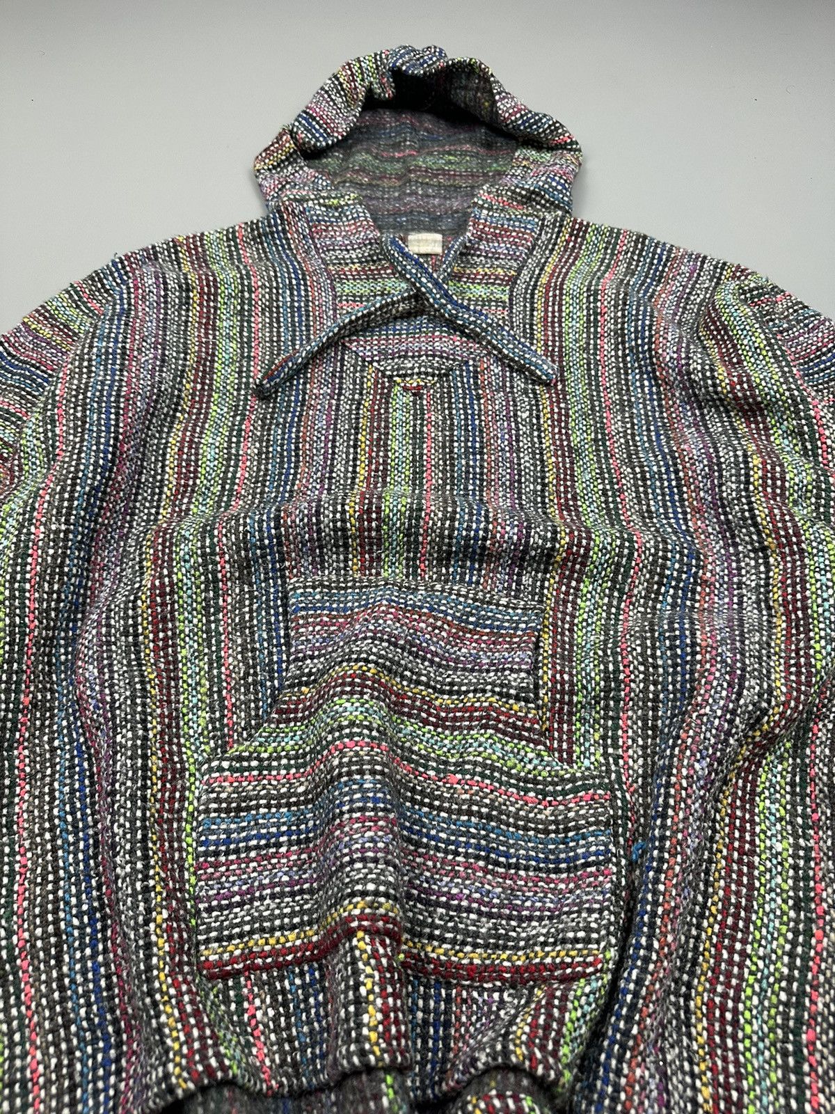 If Six Was Nine Vintage Artesanias Multi Colour Anorak Hooded Knitwear Size US XL / EU 56 / 4 - 5 Thumbnail
