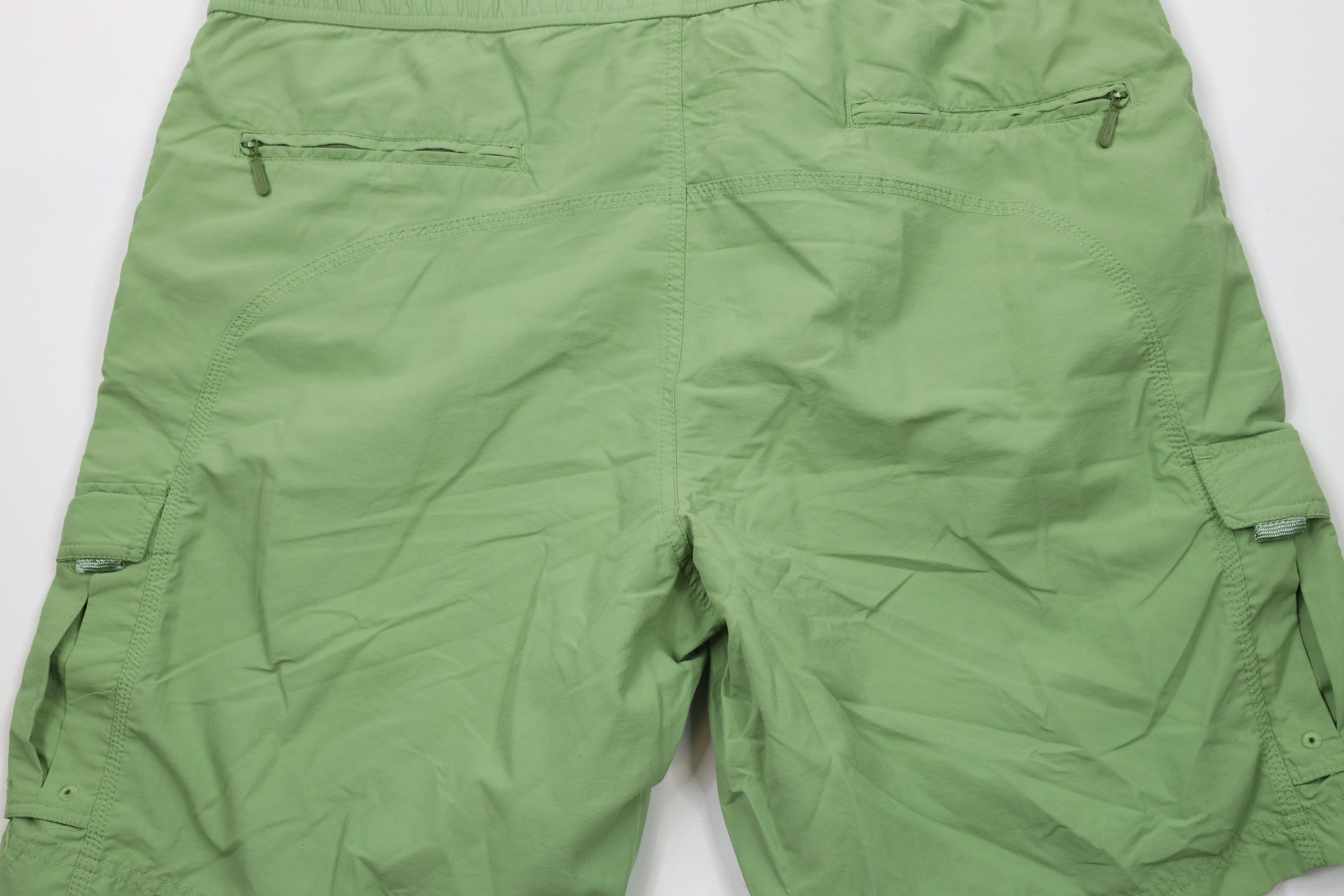 Eddie Bauer × Vintage Vintage Eddie Bauer Above Knee Cargo Shorts Light Green Size US 36 / EU 52 - 12 Thumbnail