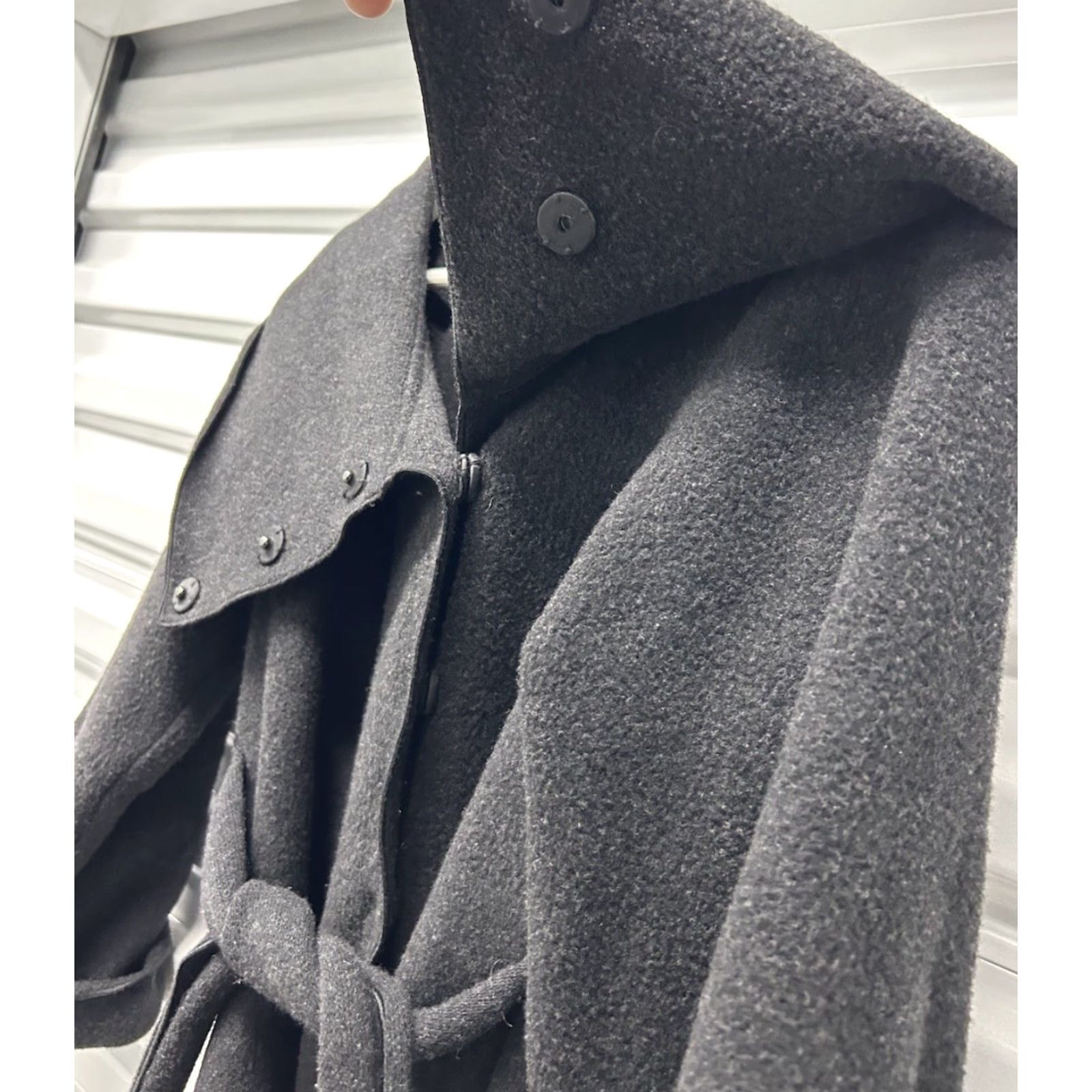 Theory Theory Jacket Women Sheena B Dark Charcoal Cashmere Wool Blend ButtonUp S/P Size S / US 4 / IT 40 - 5 Thumbnail