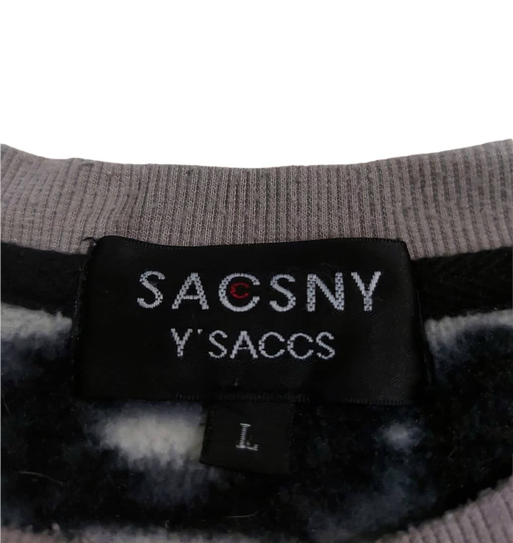 Yohji Yamamoto Rare! Vintage SACSNY Y'SSACS Yohji Yamamoto Patterned Fleece Size US M / EU 48-50 / 2 - 7 Thumbnail