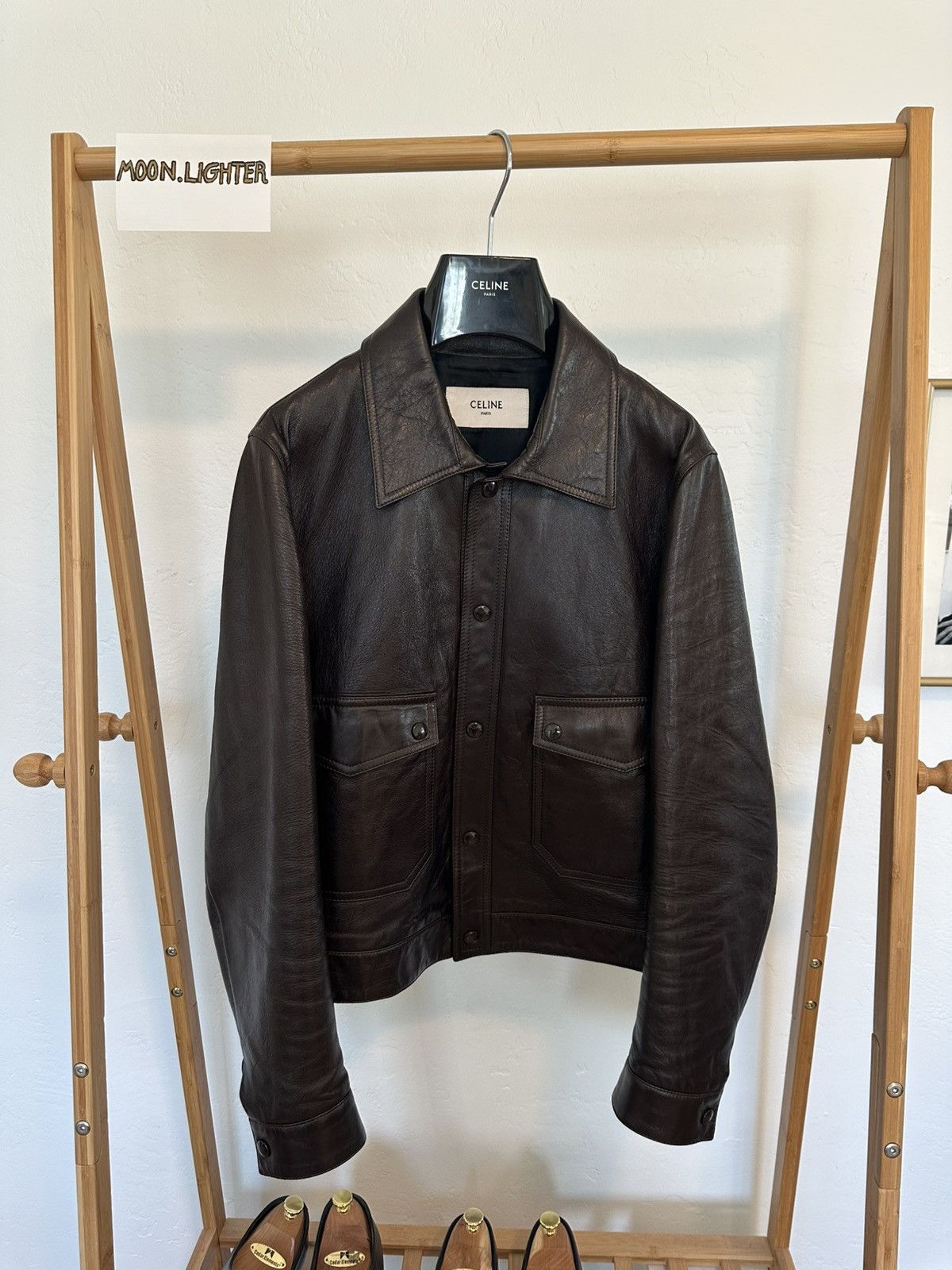 Celine Celine SS20 trucker jacket in lambskin Size US M / EU 48-50 / 2 - 2 Thumbnail