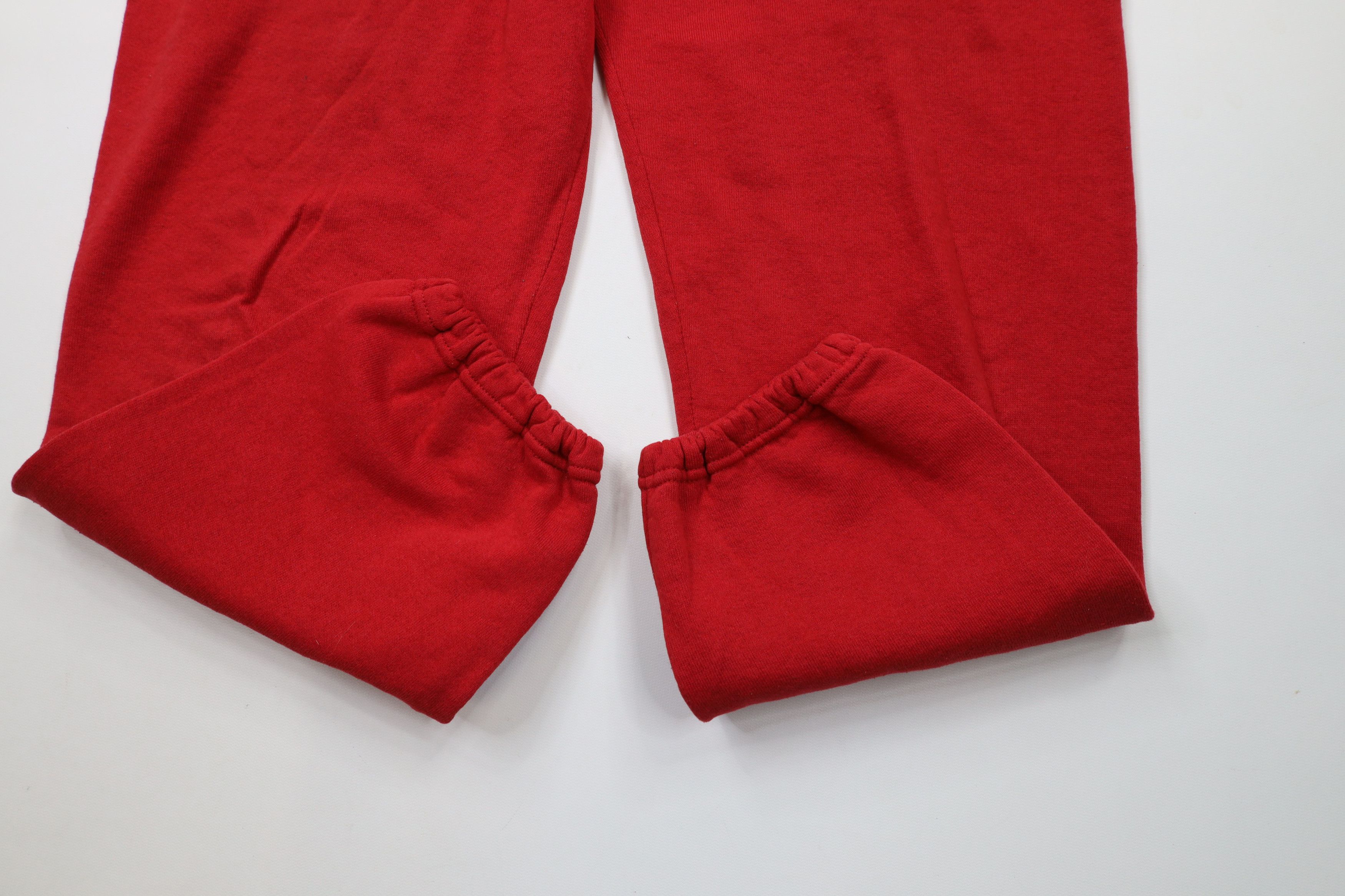 Vintage Vintage 90s Streetwear Blank Sweatpants Joggers Red USA Size US 36 / EU 52 - 8 Thumbnail